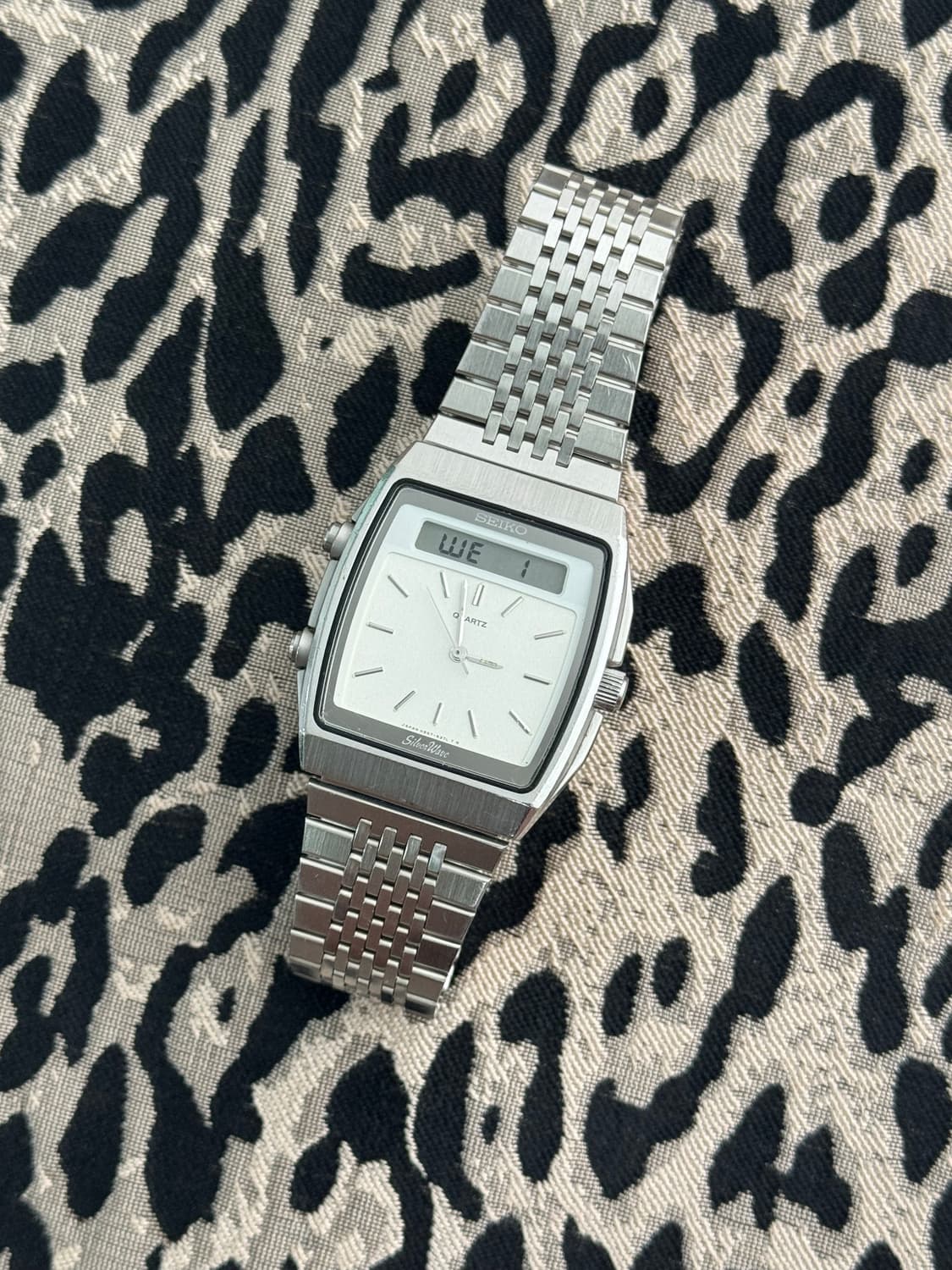 80s 빈티지 세이코 실버웨이브 아나디지 상품이미지1