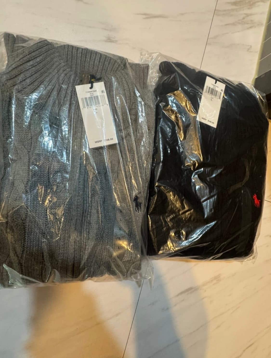 [정품 새상품]폴로 남성 꽈배기 풀집업 니트 스웨터 2color 상품이미지2