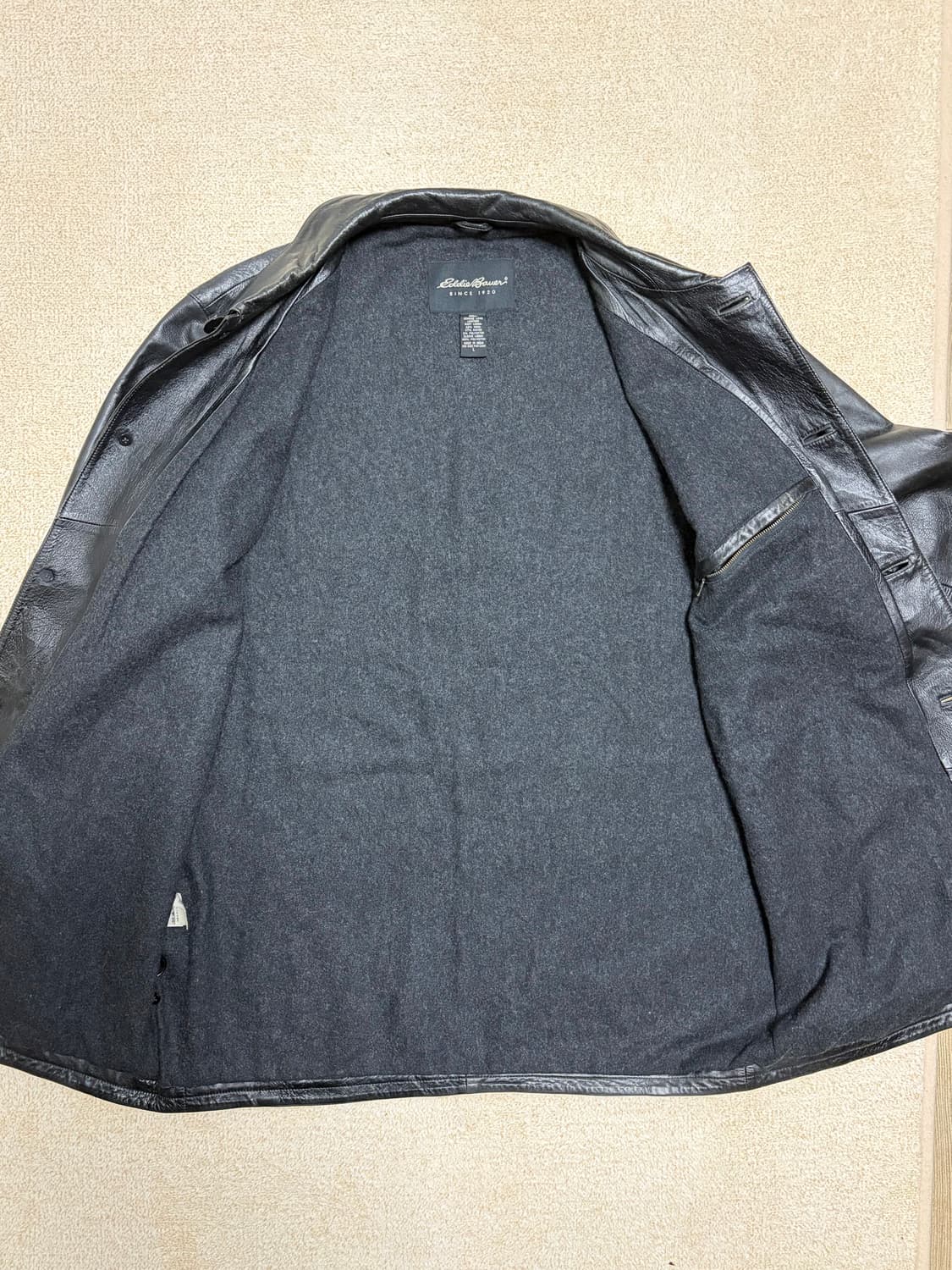 L) 에디바우어 램스킨 레더 카코트 올드갭 카코트 상품이미지4