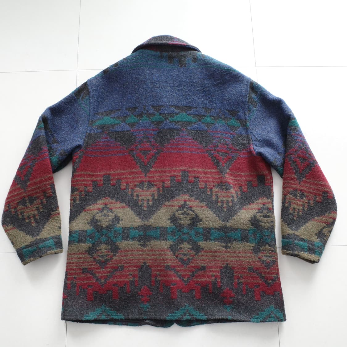 80s 울리치 빈티지 네이티브 나바호 울 자켓 MADE IN USA 상품이미지7