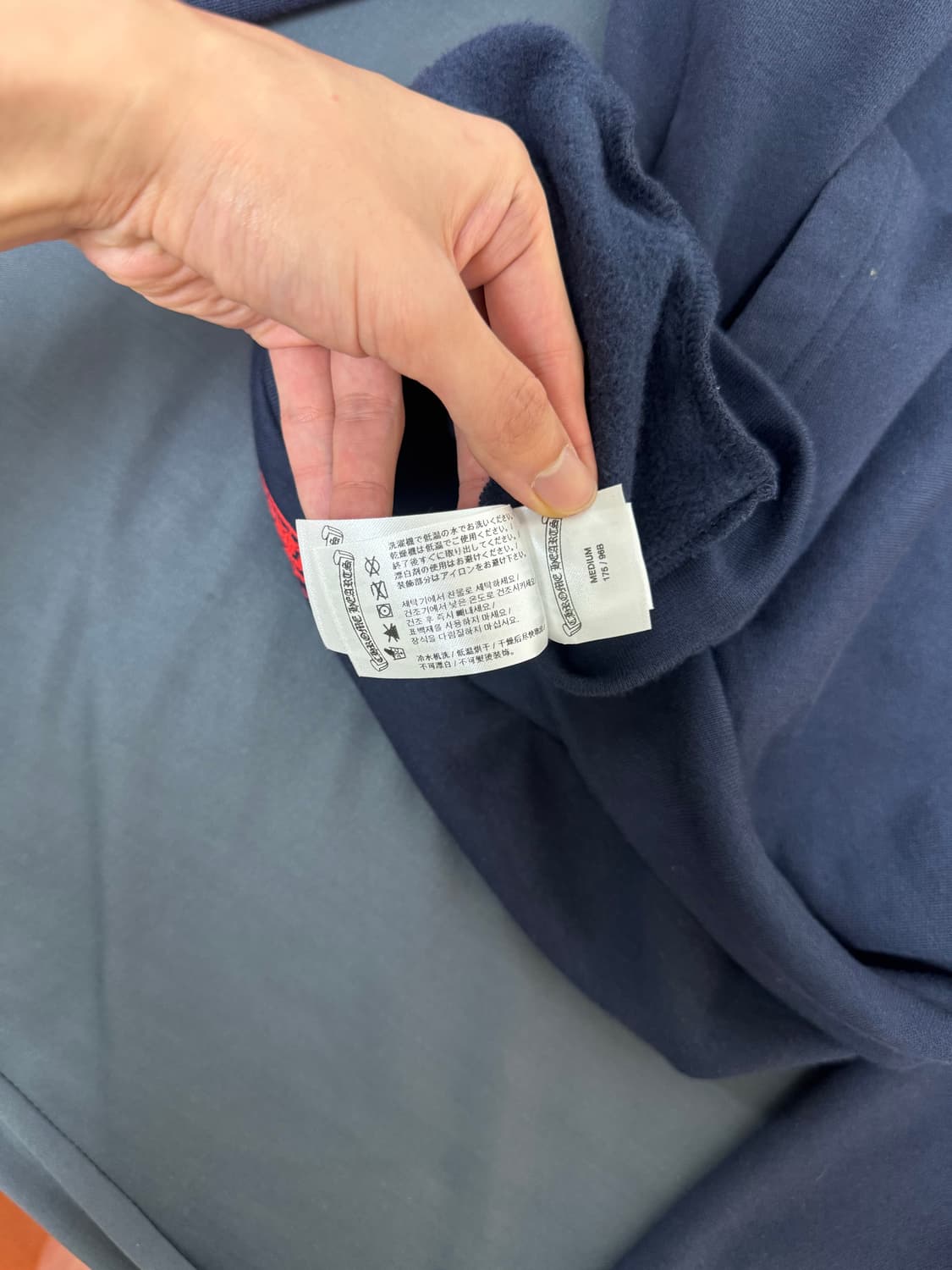 크롬하츠 홀스슈 플로랄 후드 네이비 상품이미지6