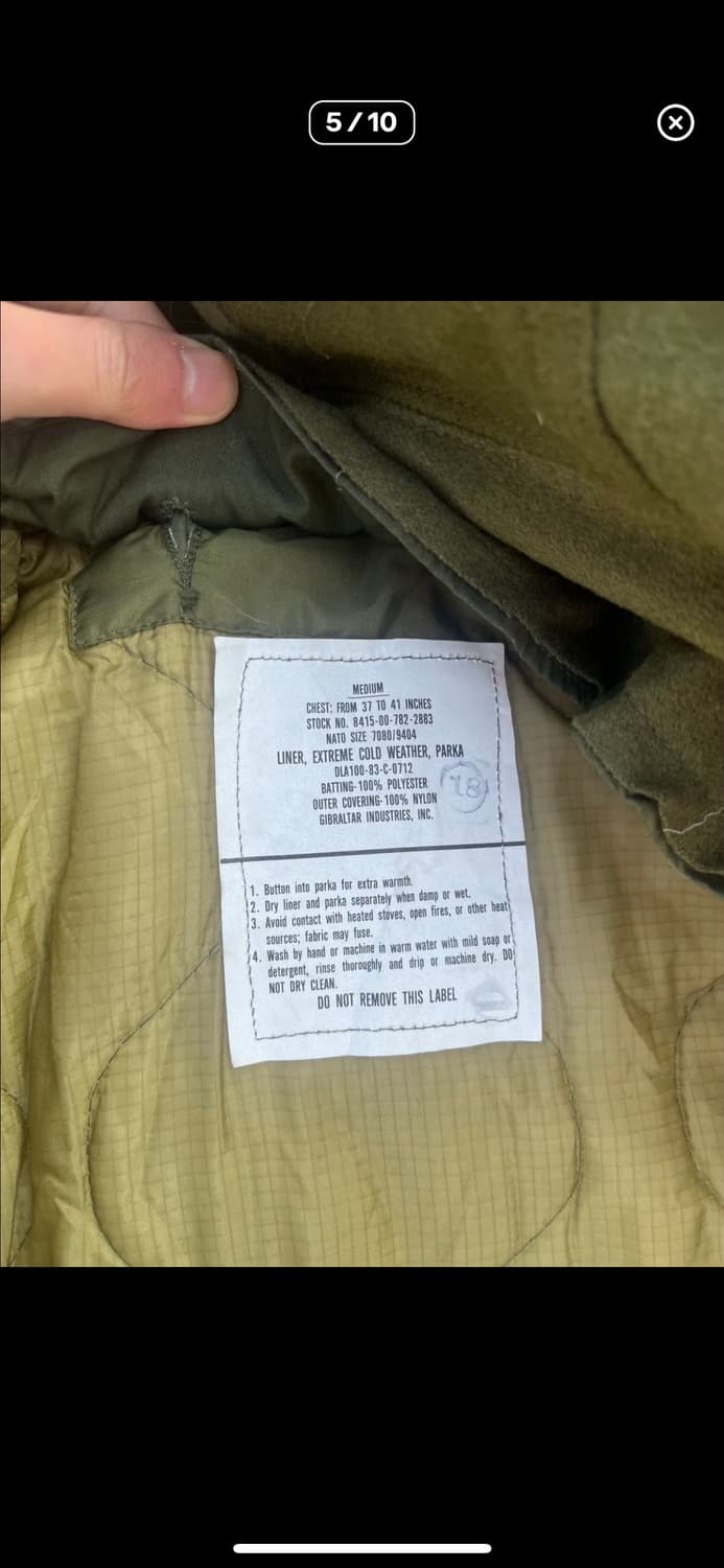 미군 오리전널 M-65  상품이미지5