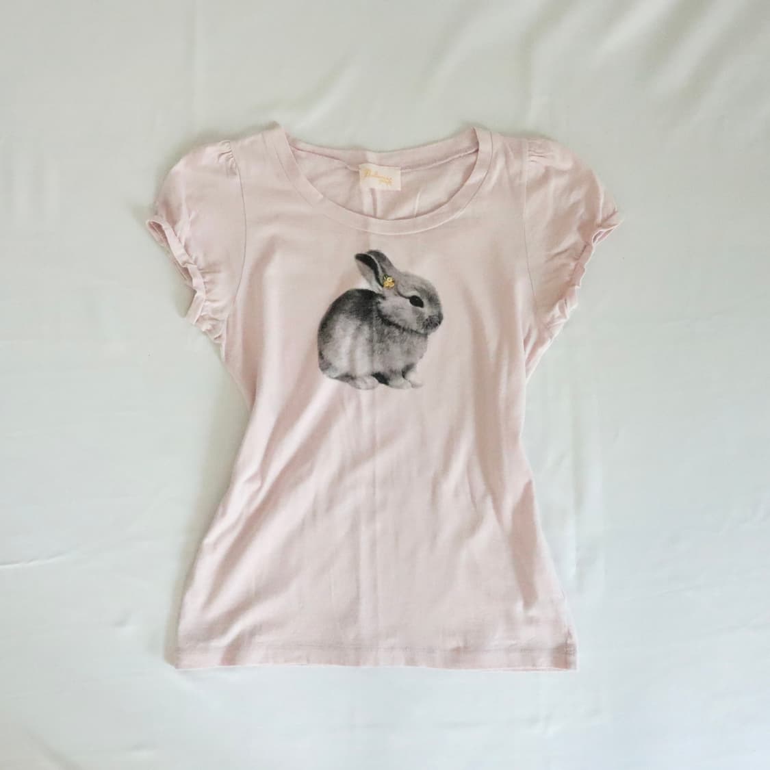 Cutie bunny 🐇 baby pink tee 상품이미지4