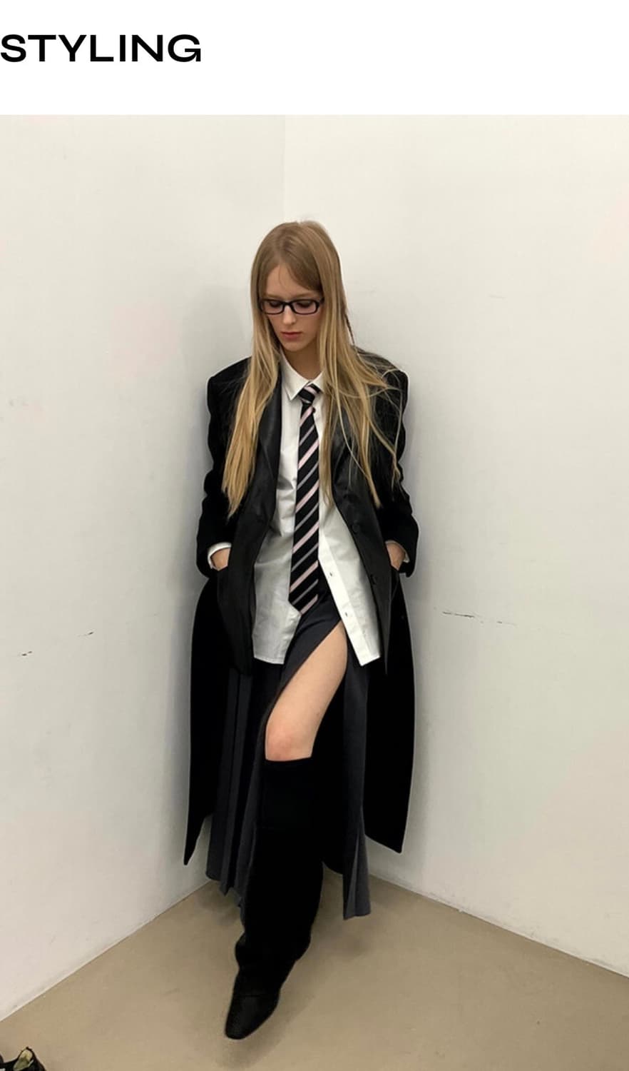 새상품) pocket shirt (white) 상품이미지4