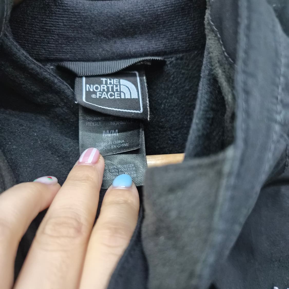 노스페이스 블랙 바람막이 후드 자켓 남성 M 상품이미지5