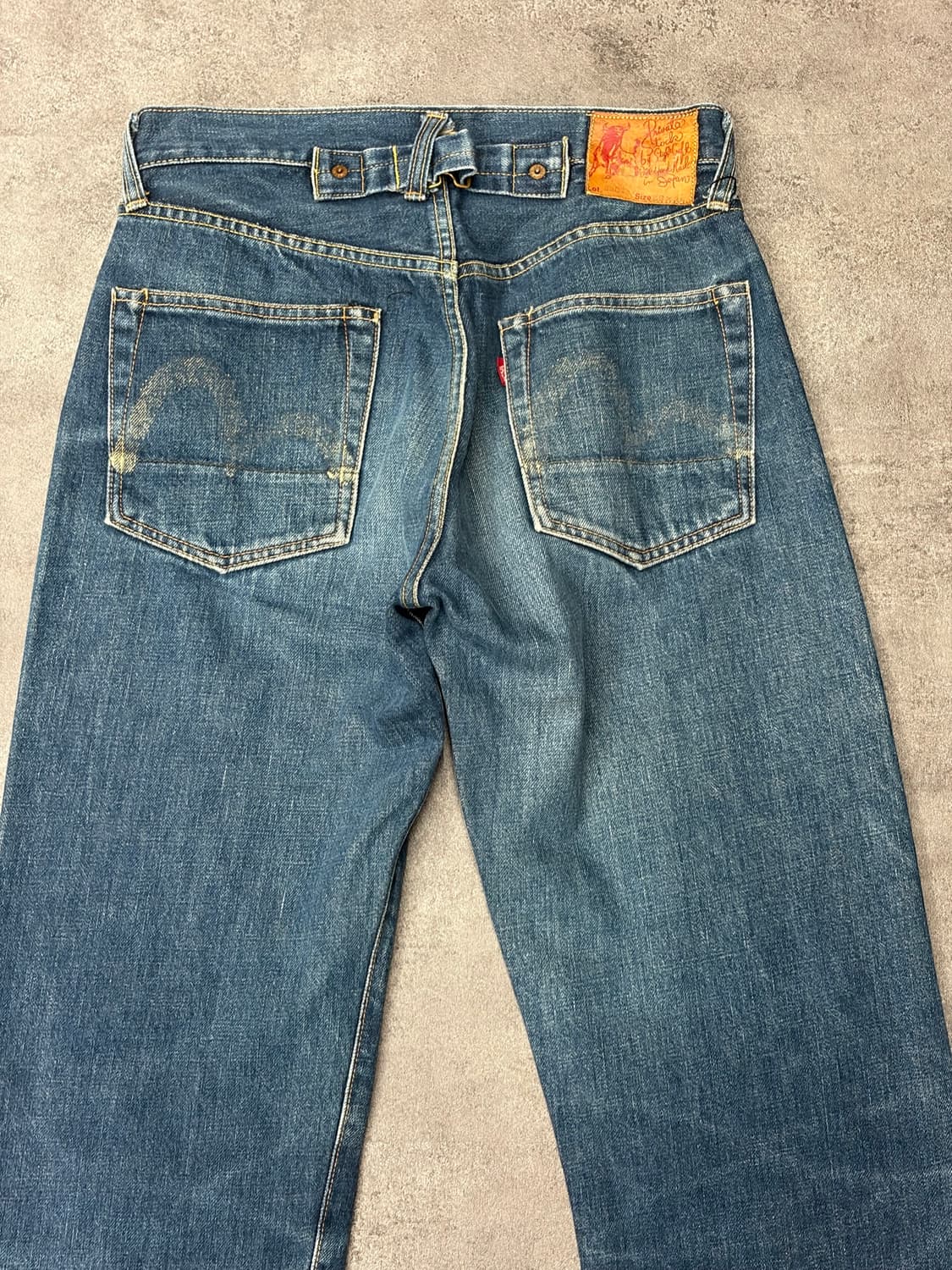 90s Evisu 초기형 evis 2504xx 신치백 셀비지 데님팬츠 상품이미지6