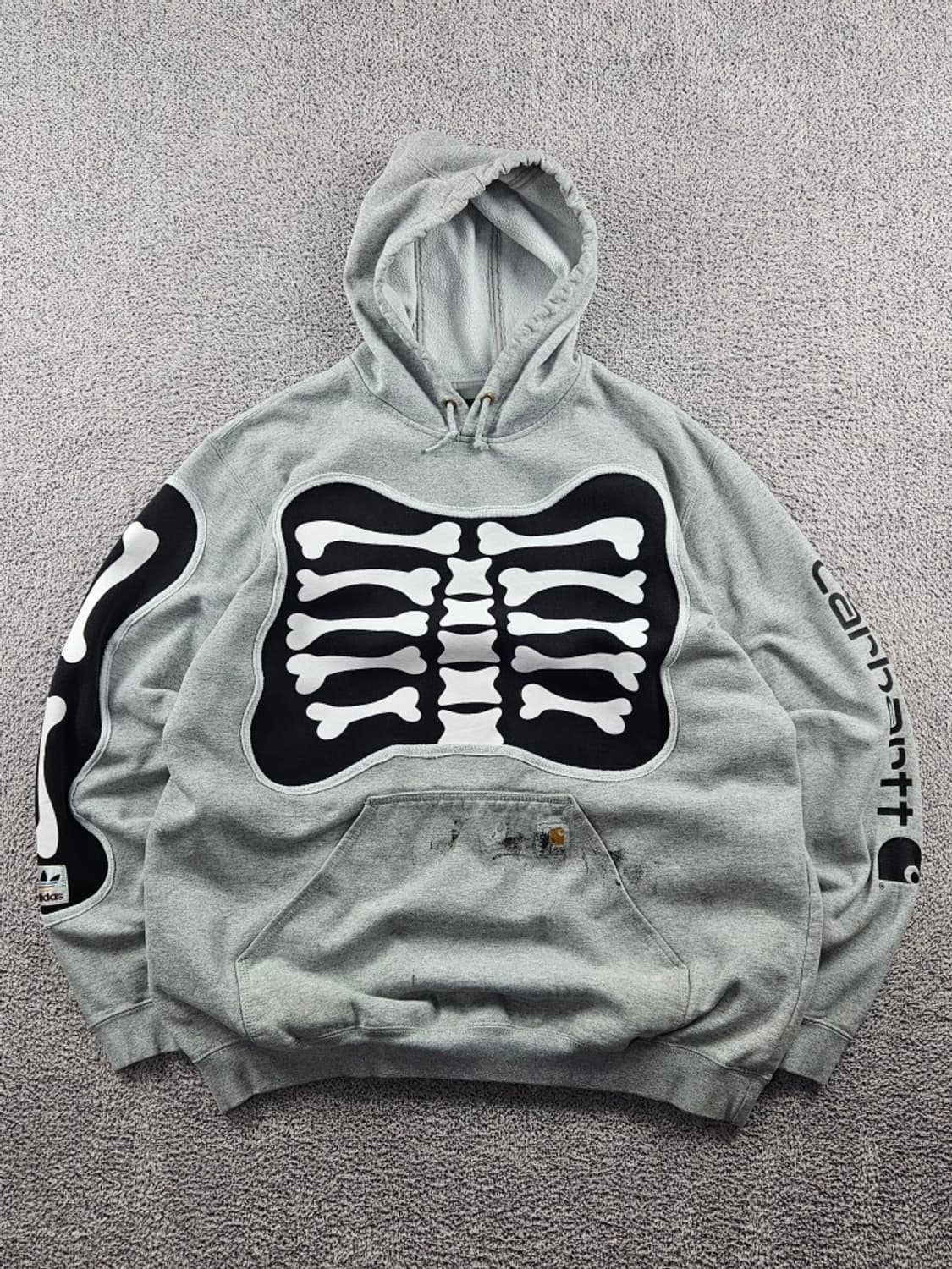 칼하트 X 아디다스 아플리케 커스텀 후드 티셔츠 ( XL )/ 10990 상품이미지2