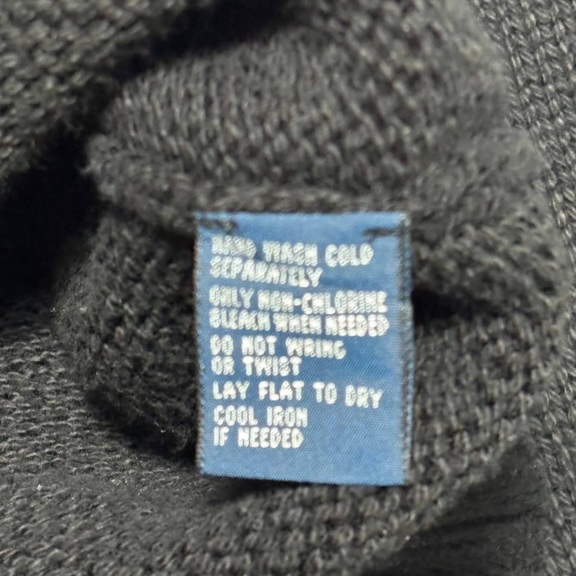 L 폴로랄프로렌 퍼플포니 피마코튼 블랙 니트 상품이미지6