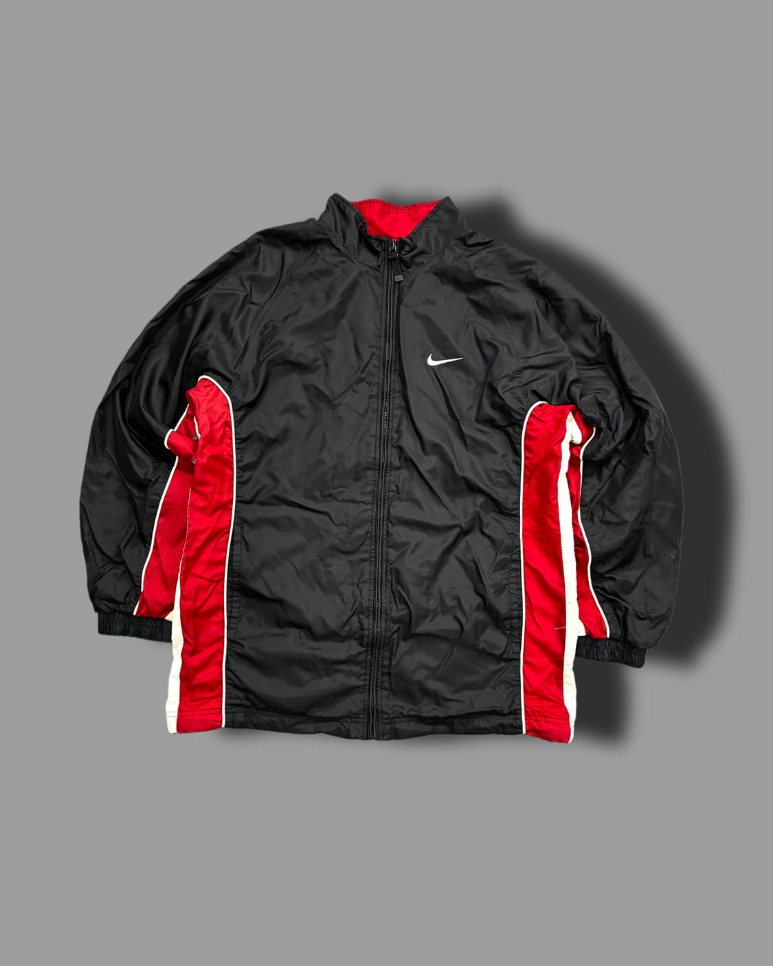 나이키 올드스쿨 블랙 레드 바람막이 L 상품이미지4