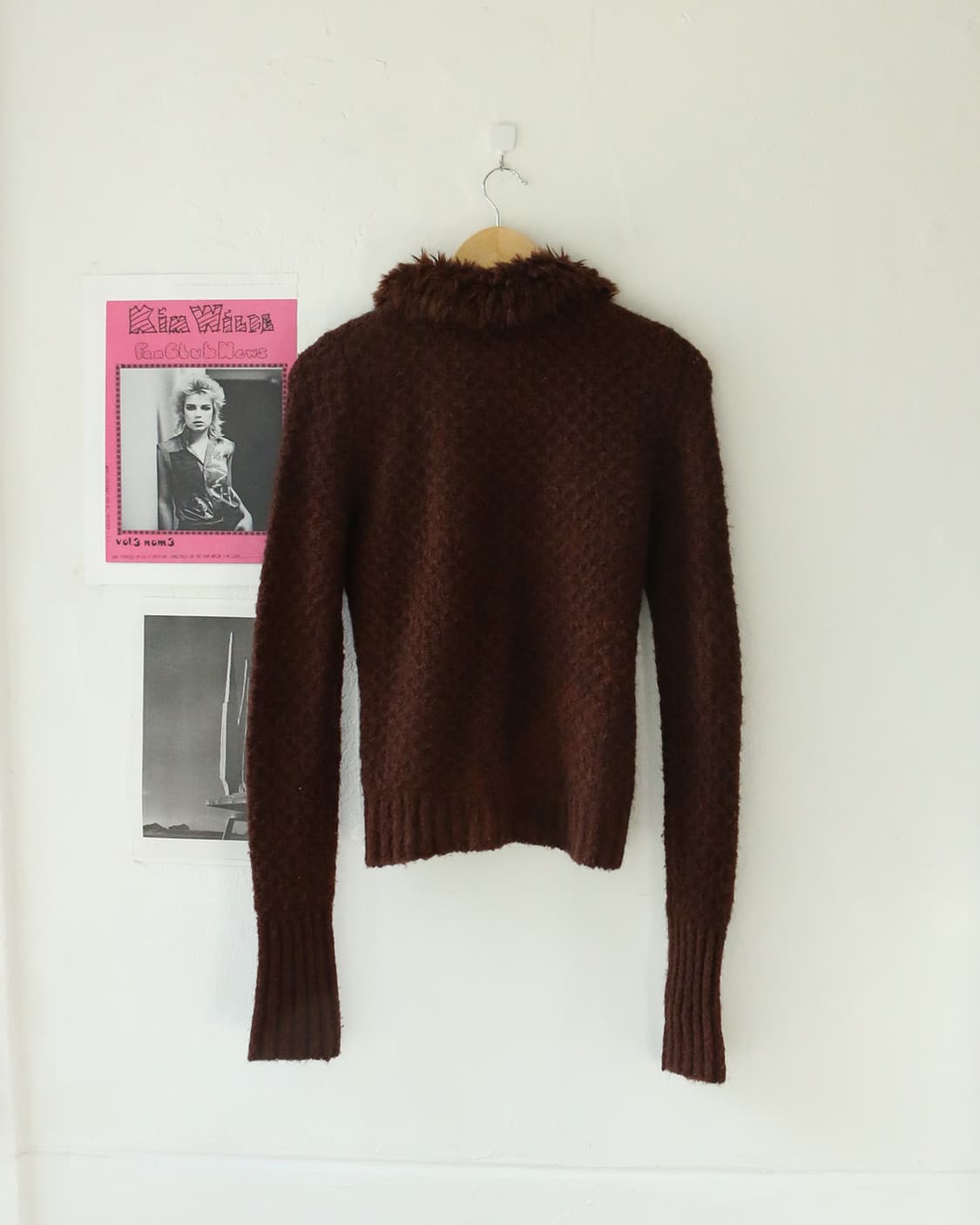 Y2K 퍼 카라 집업 가디건  상품이미지2