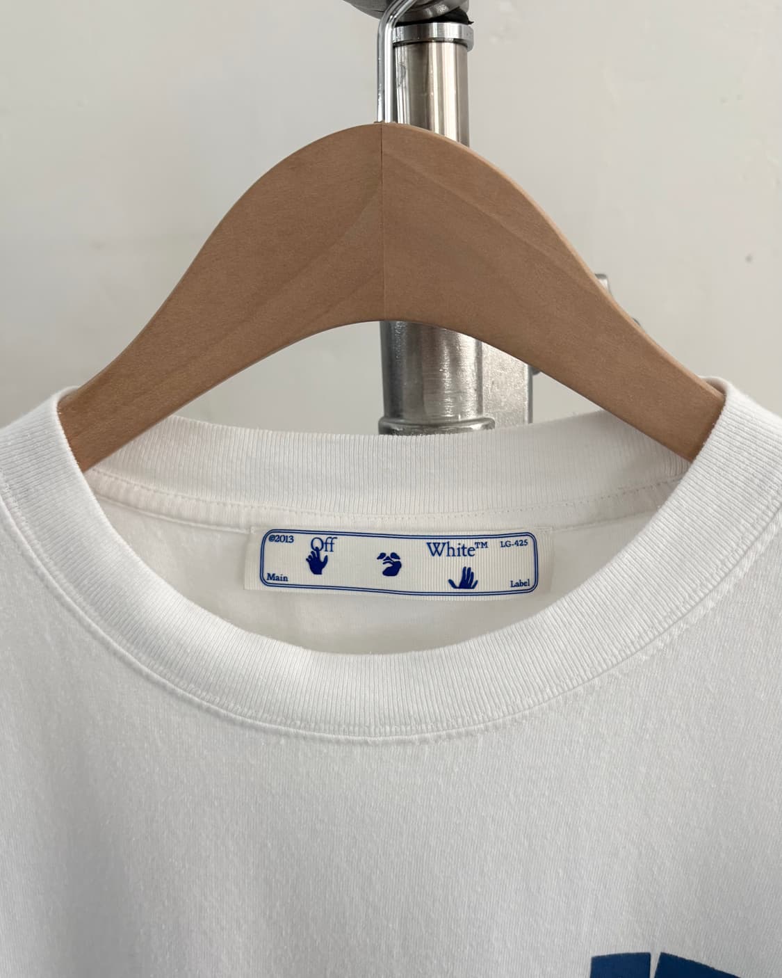 Off-White 오프화이트 화이트 핸드 애로우 티셔츠 상품이미지3