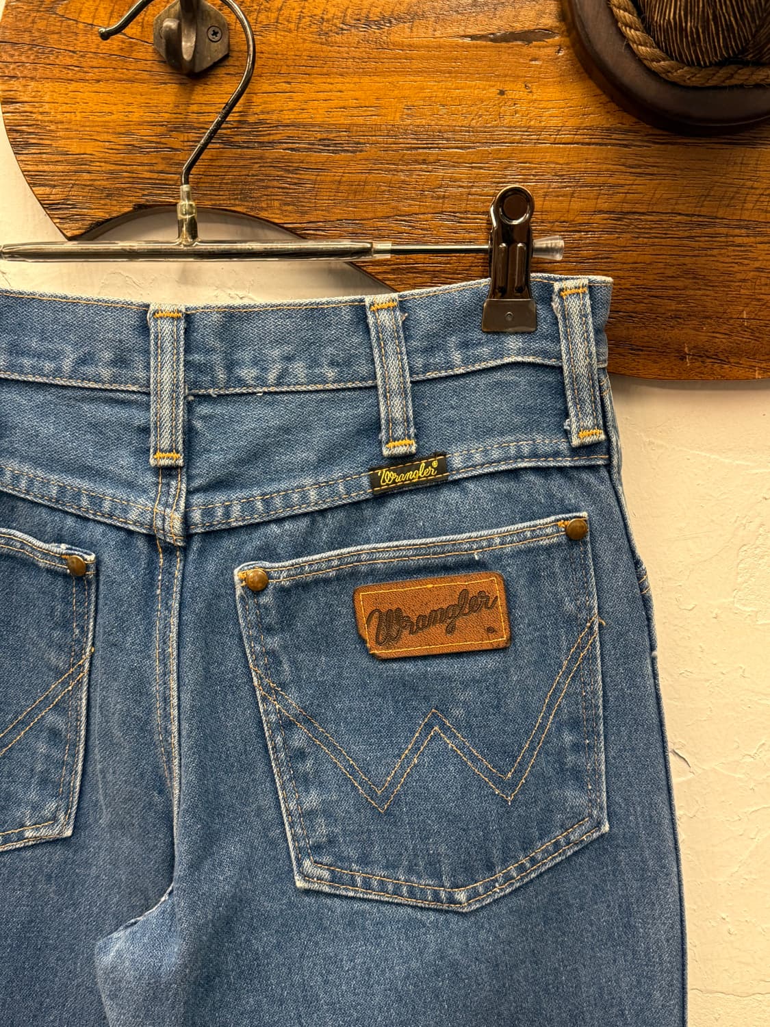 80s 미제 랭글러 스트레이트 데님 팬츠 상품이미지3