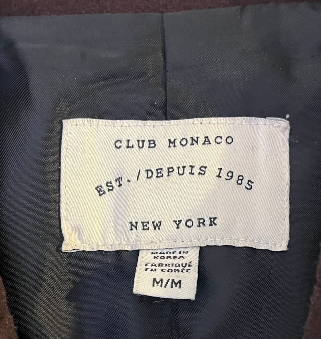 클럽 모나코 울 코트 상품이미지3