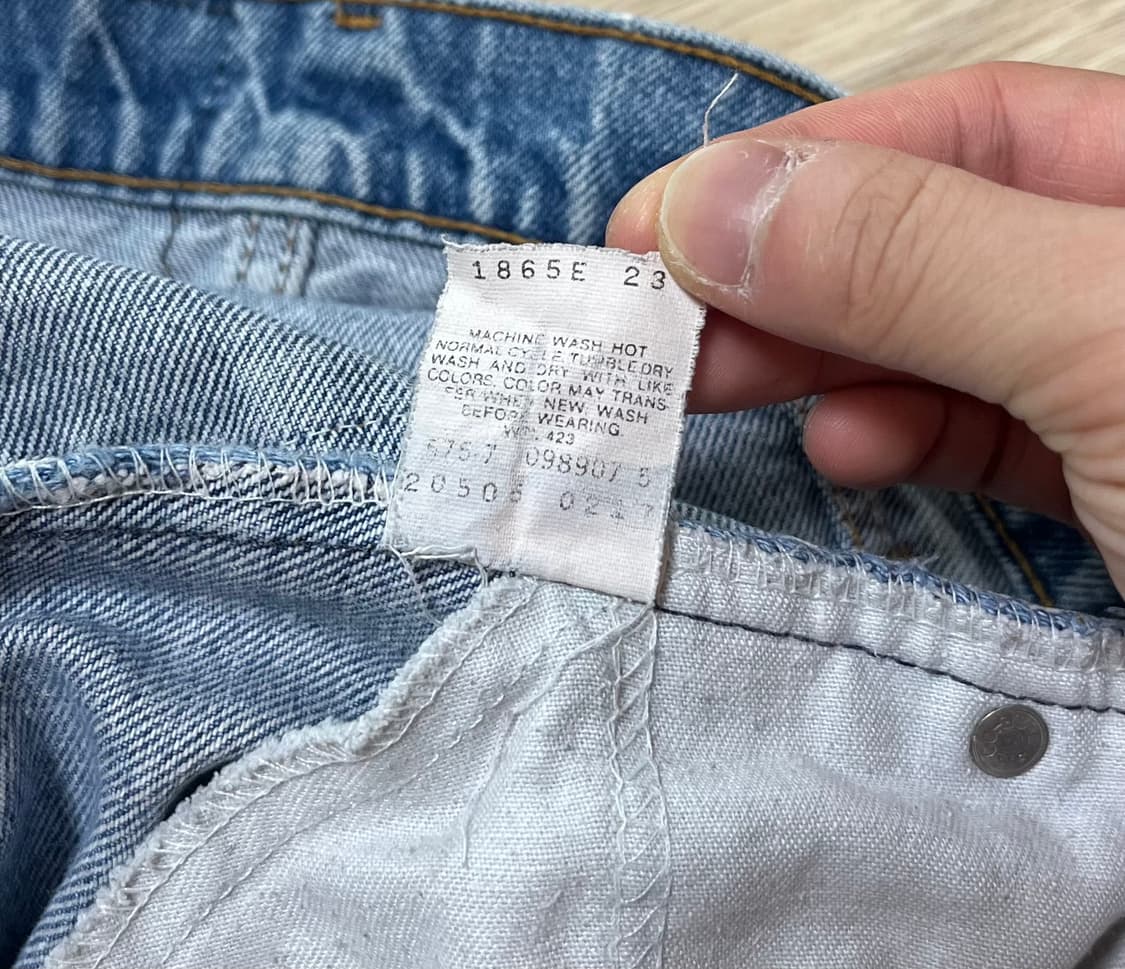 90s 미제 리바이스 505 오렌지탭 36x33(허리 44cm) 상품이미지6