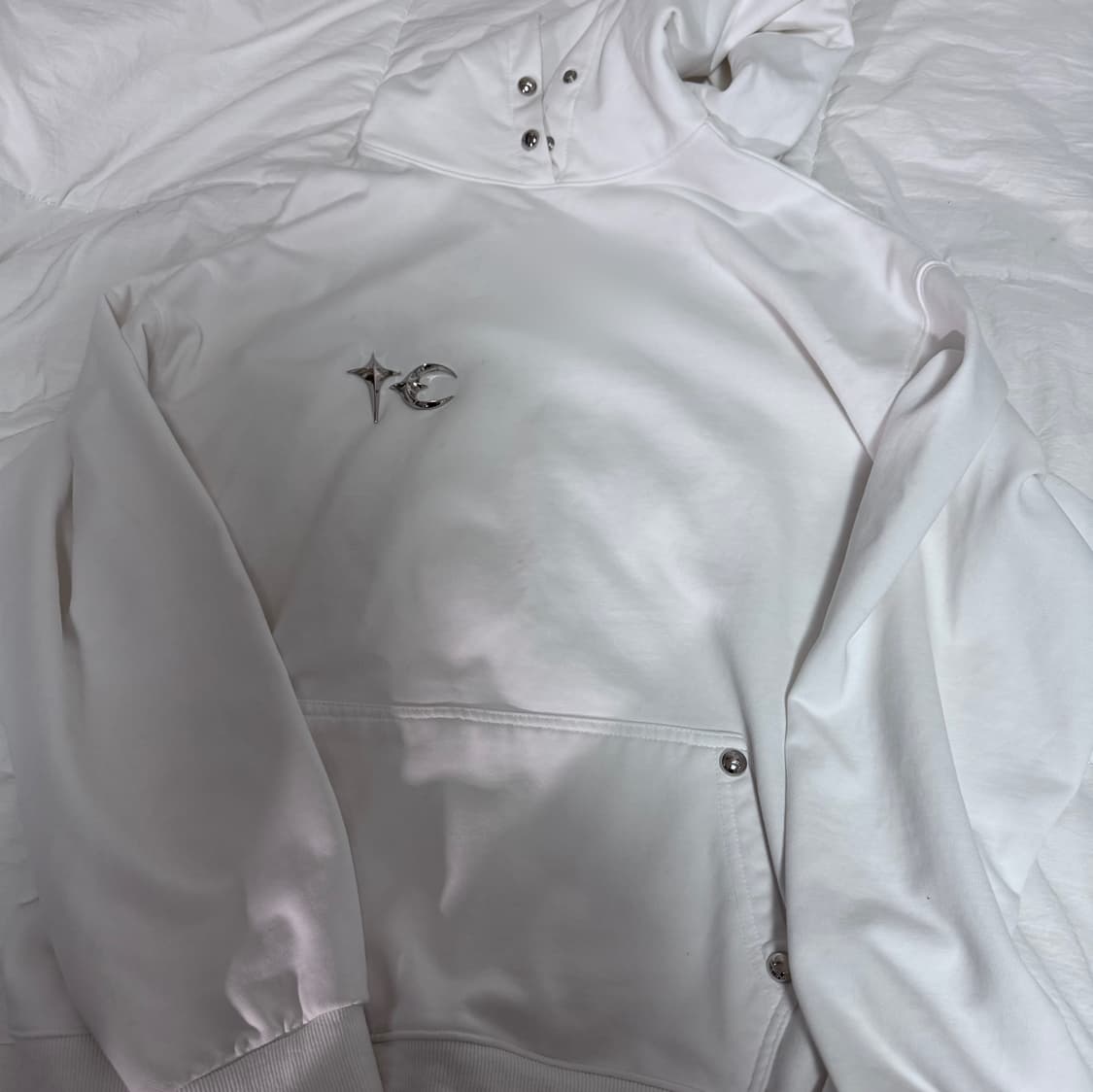 떠그클럽 후드티 화이트 사이즈2 판매합니다 상품이미지1