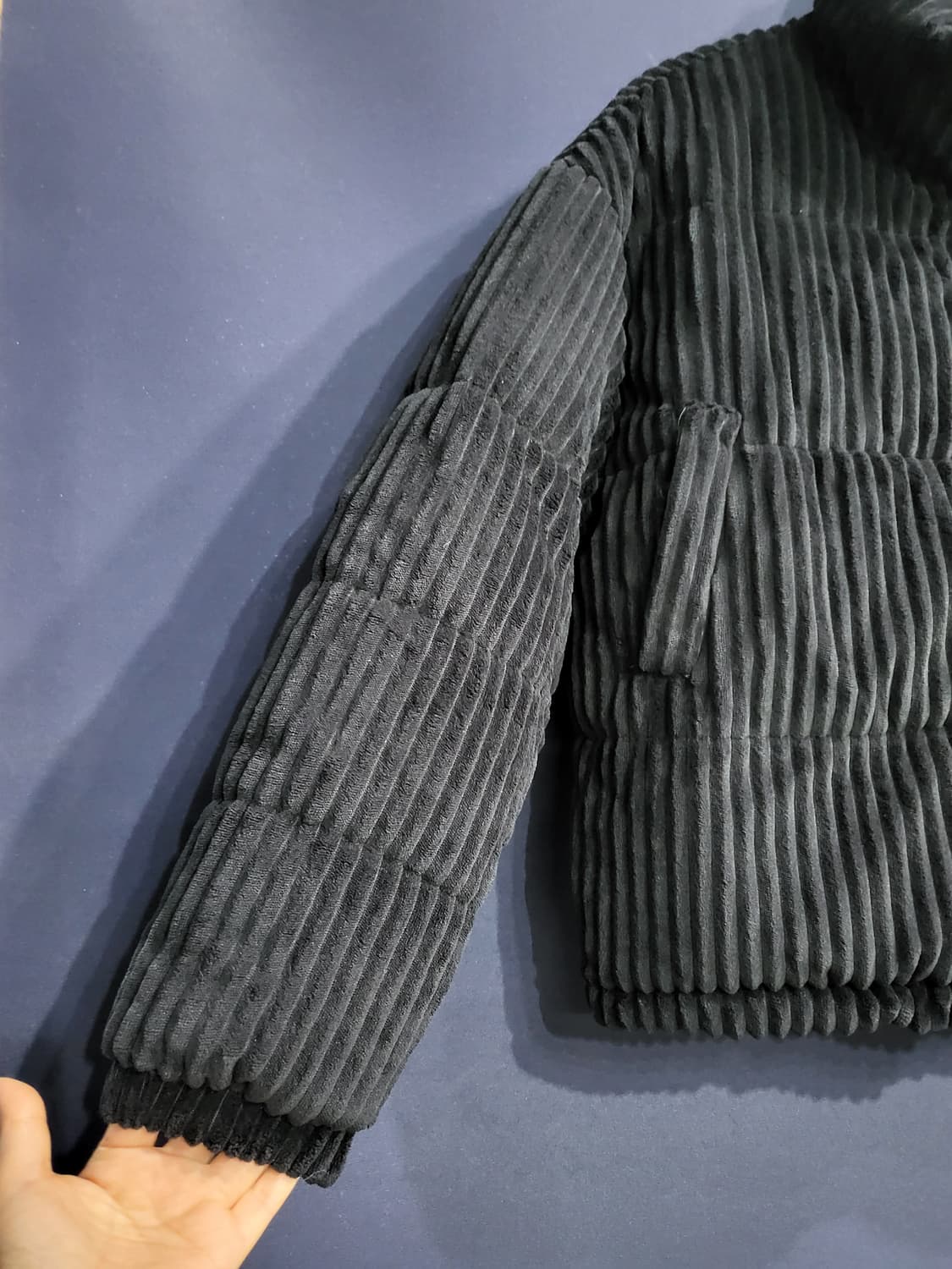 올리브데올리브 코듀로이 세미오버핏 패딩 상품이미지2