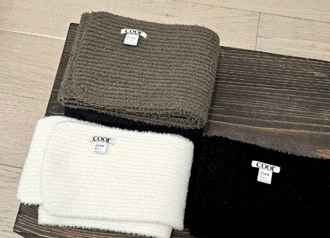 쿠어 플러피 얀 머플러 (화이트) 상품이미지1