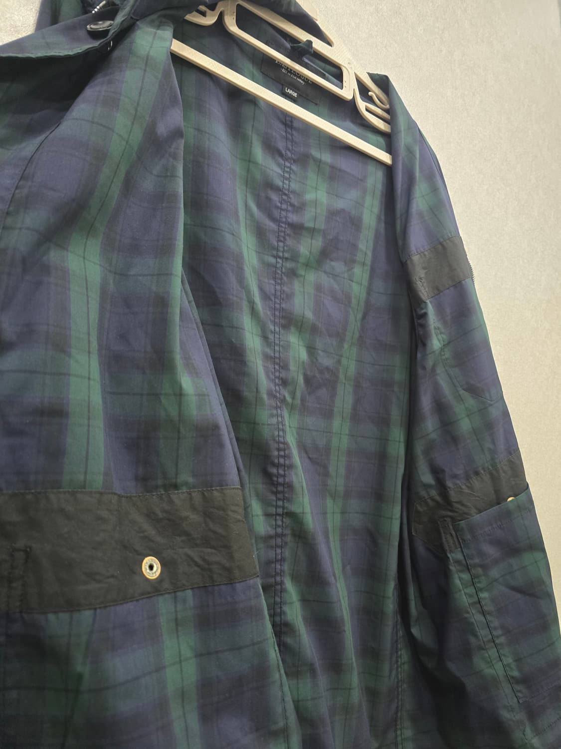 EASTLOGUE 이스트로그 블랙워치 체크 집업 자켓 상품이미지8