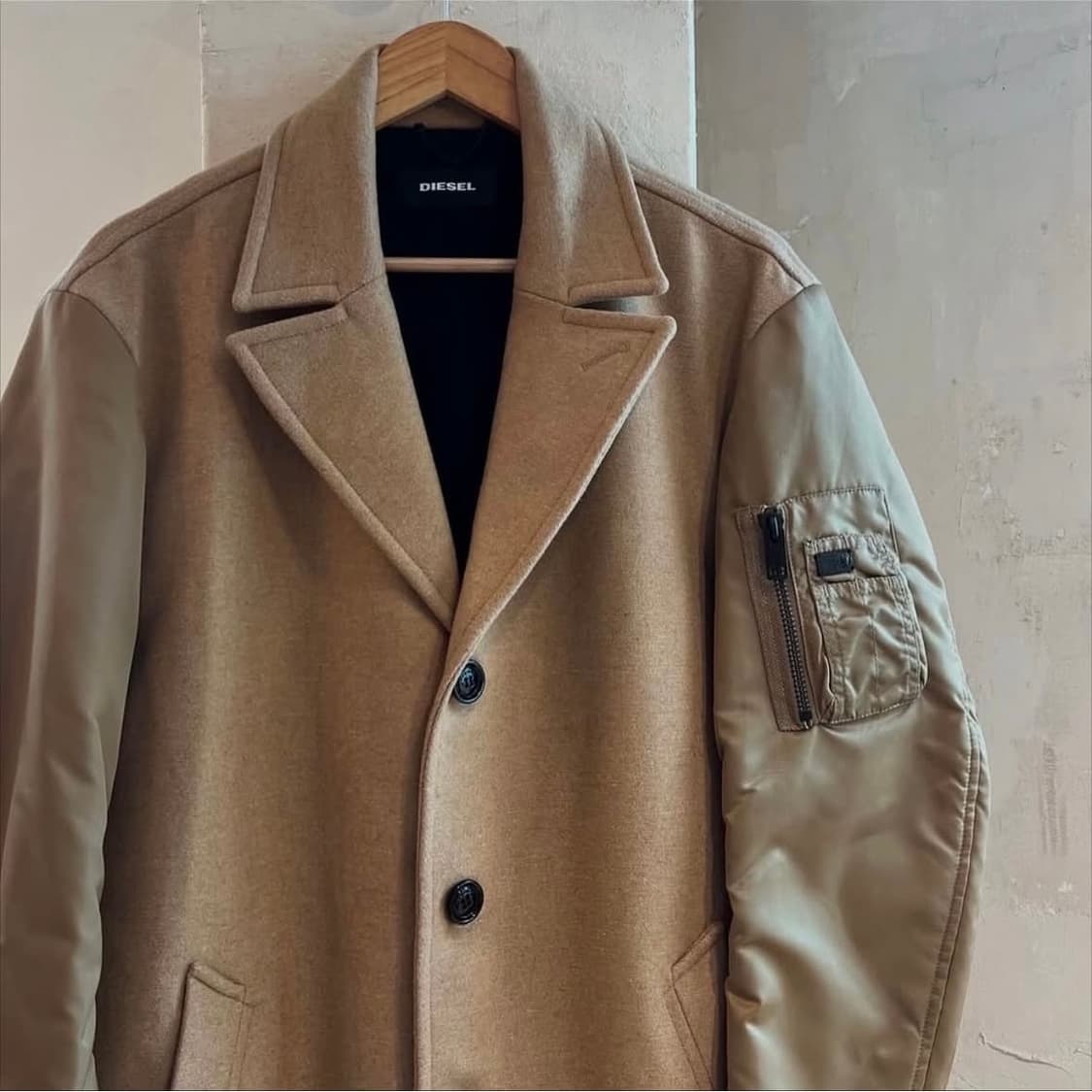 디젤 ma-1 카멜 코트 상품이미지1