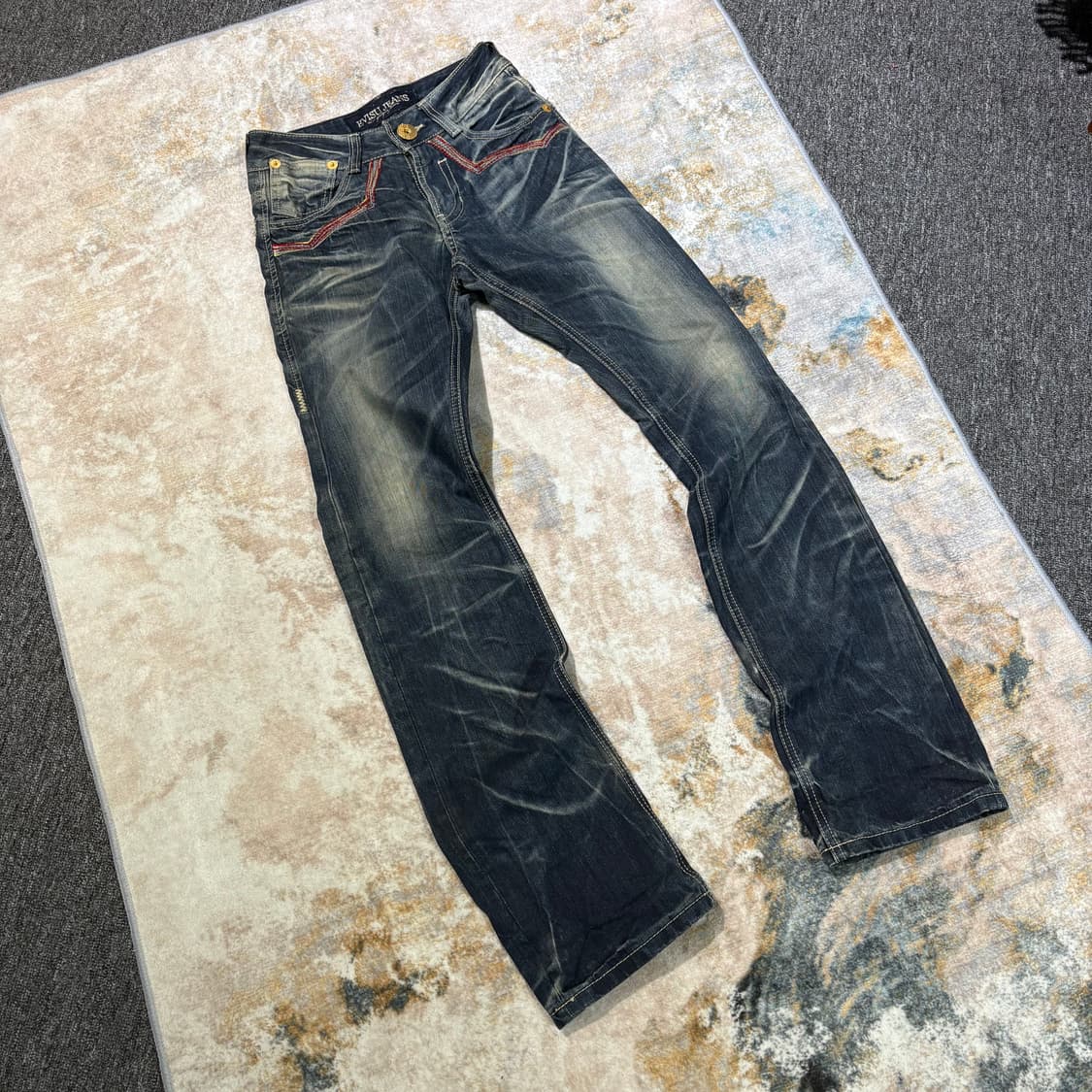 에비수 빈티지 워싱 데님팬츠 상품이미지2