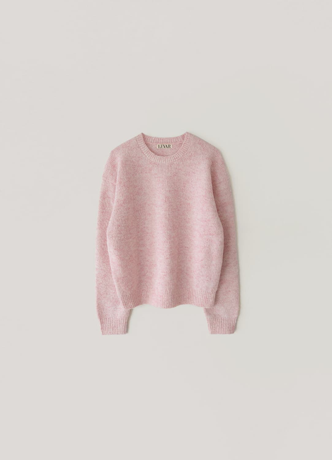 Pullover Round Wool Knit - Sherbet Pink 상품이미지1
