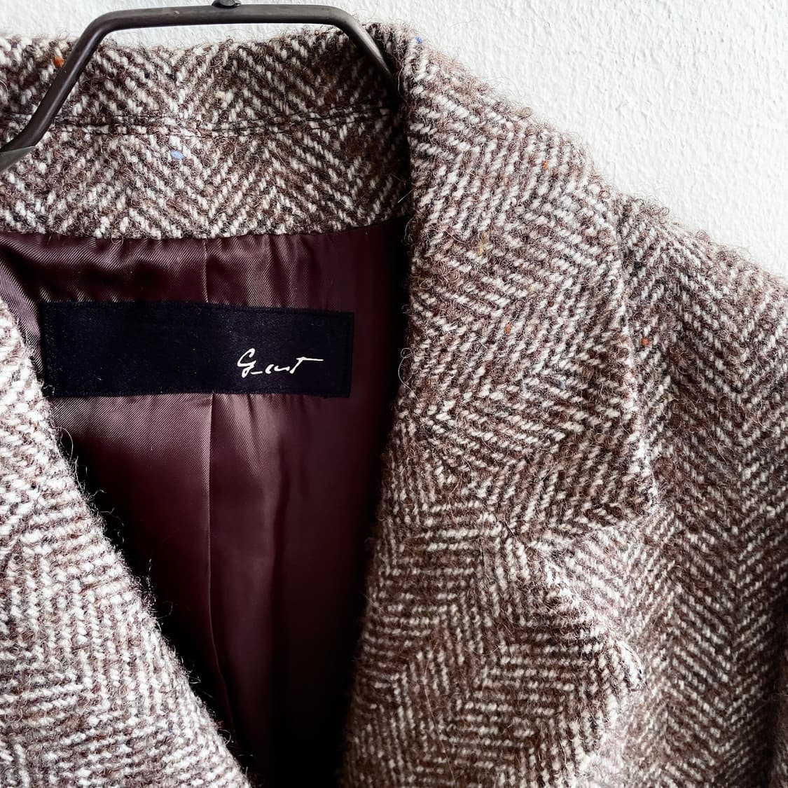 21FW 지컷 울 블렌드 헤링본 싱글 코트 상품이미지8