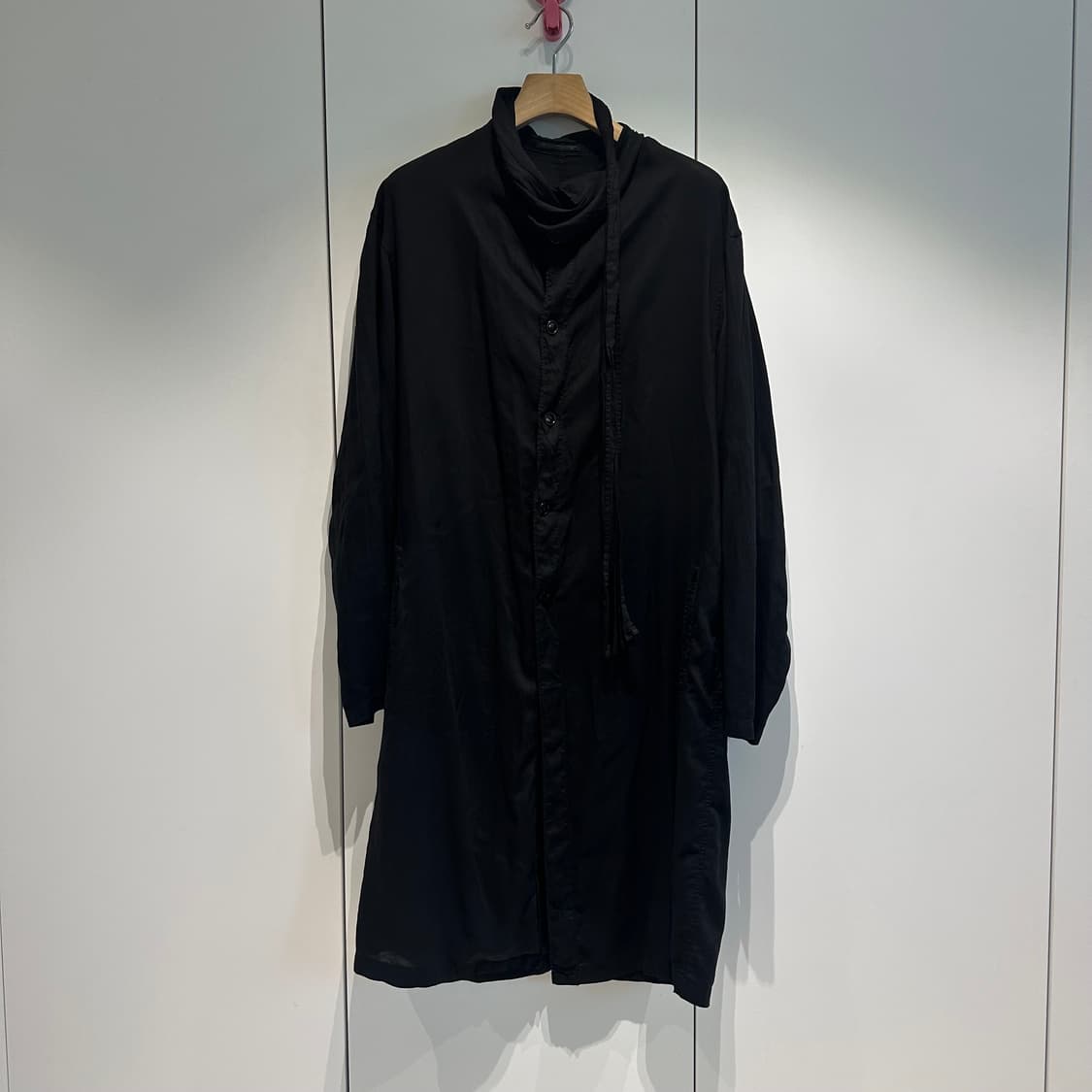 요지야마모토 뿌르옴므 스카프 텐셀 코트 상품이미지4