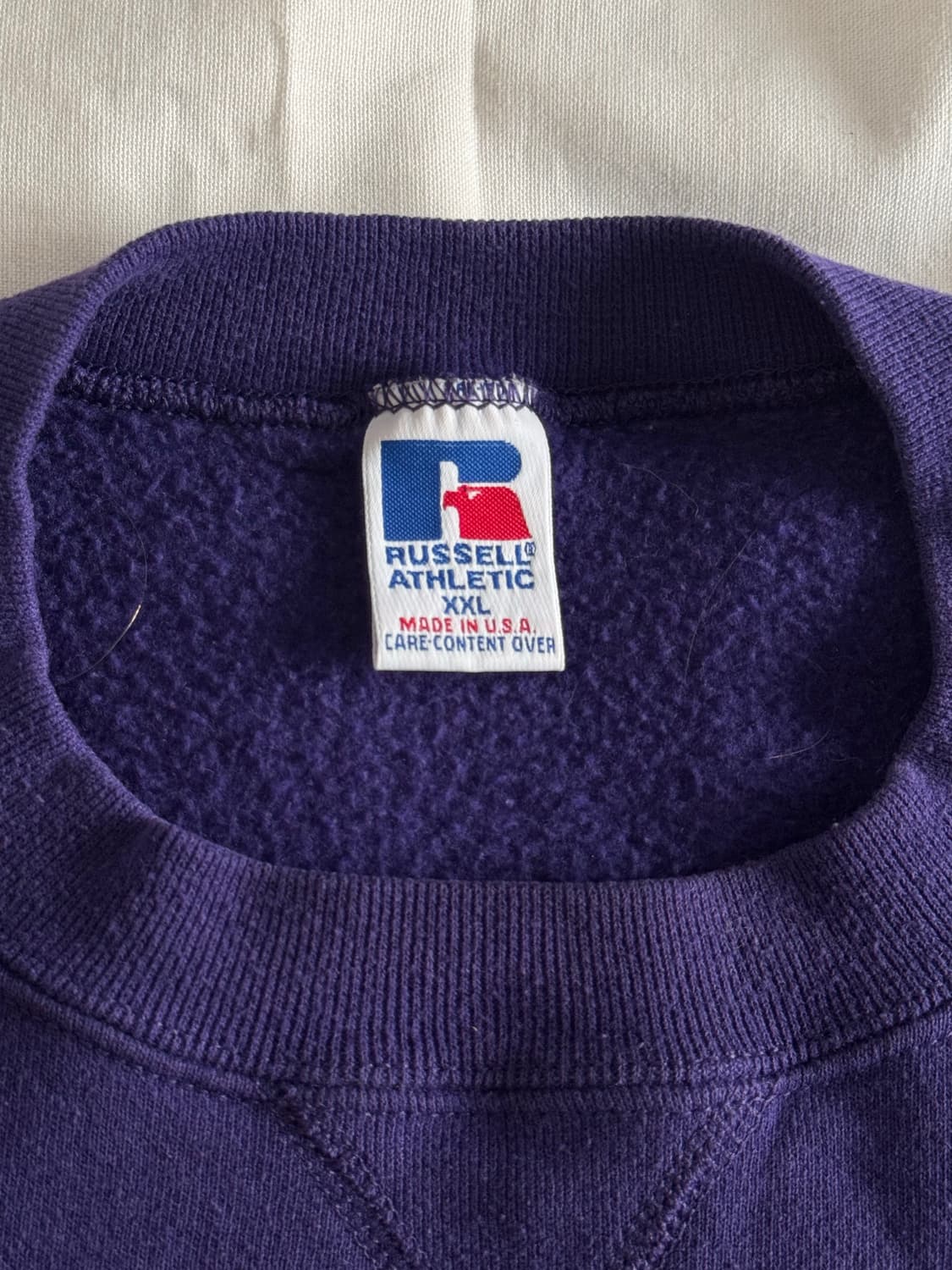 [XXL] USA 90s 러셀 애슬레틱 맨투맨 스웻셔츠 퍼플 상품이미지3