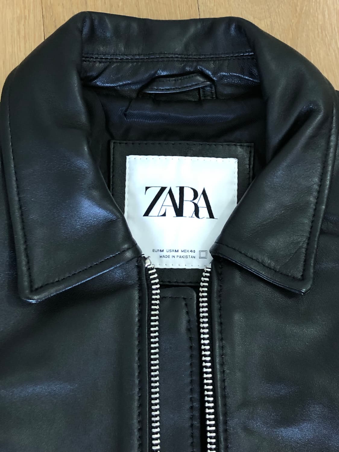 자라 싱글 레더 자켓 상품이미지3