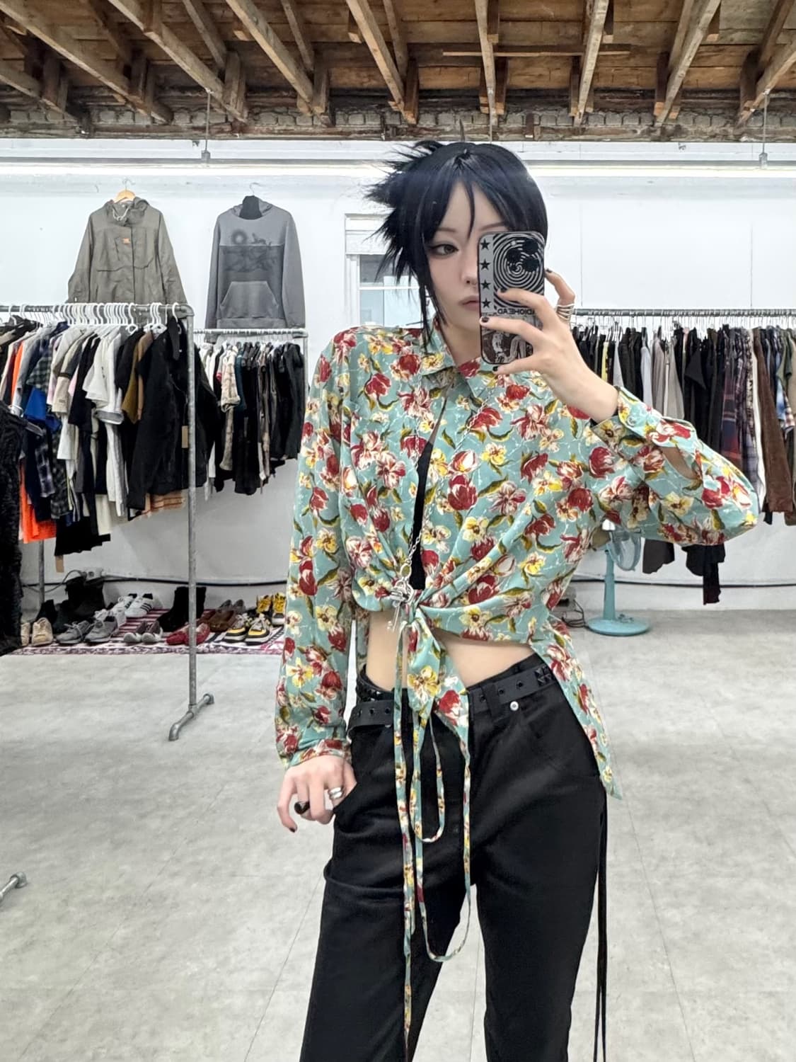 장 폴 고티에 랩 블라우스 상품이미지1