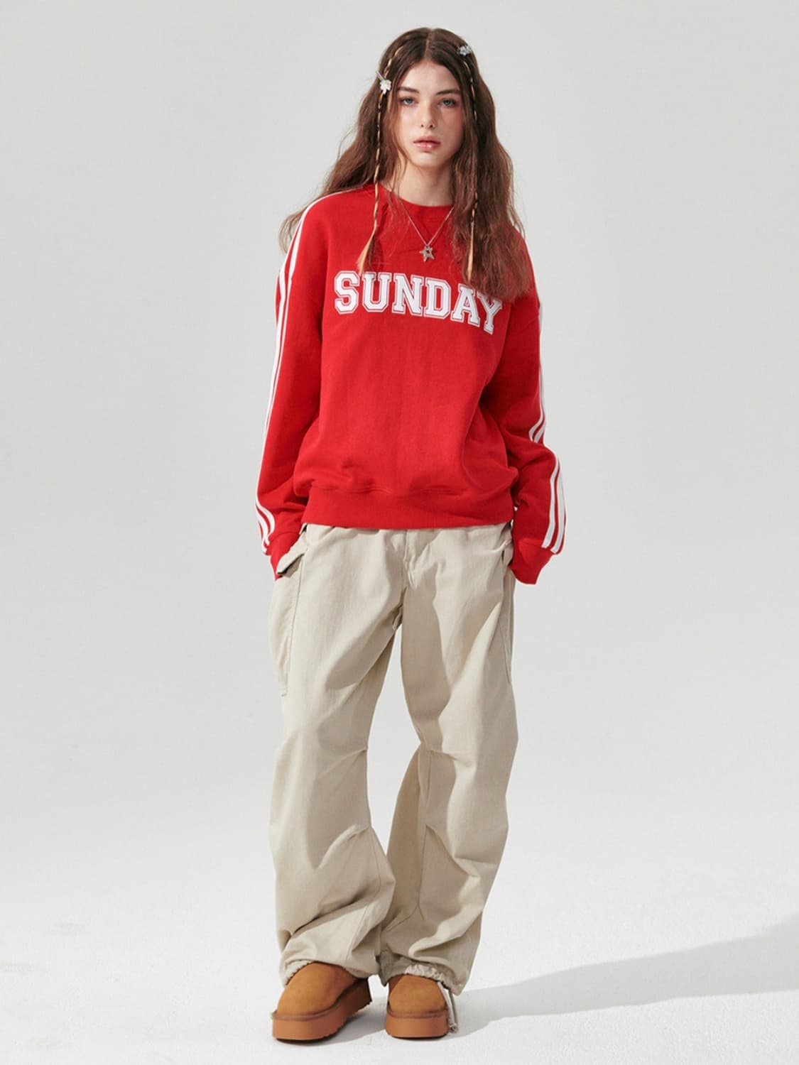 원더비지터 트랙 맨투맨 상품이미지2