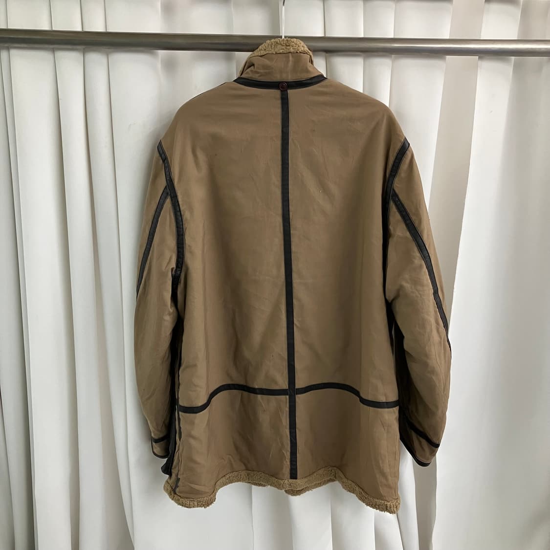 Avirex 아비렉스 레더라인 무스탕 자켓 M 상품이미지2