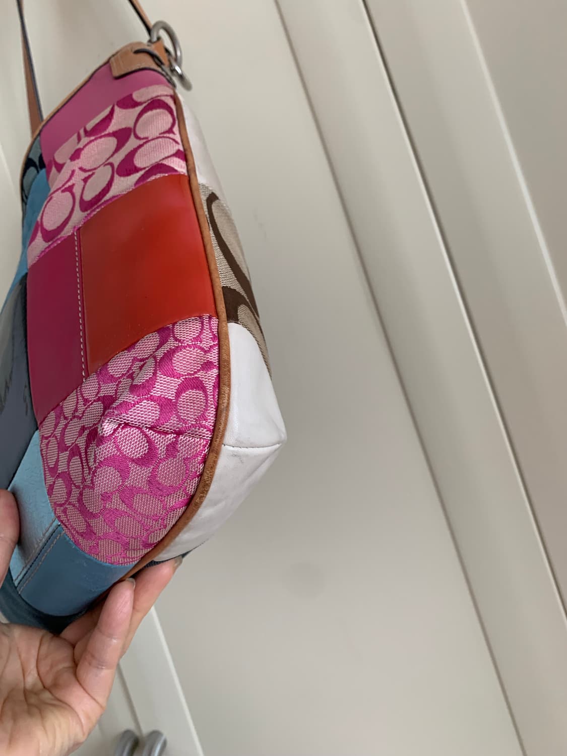 코치 패치 호보백. 정품 상품이미지3