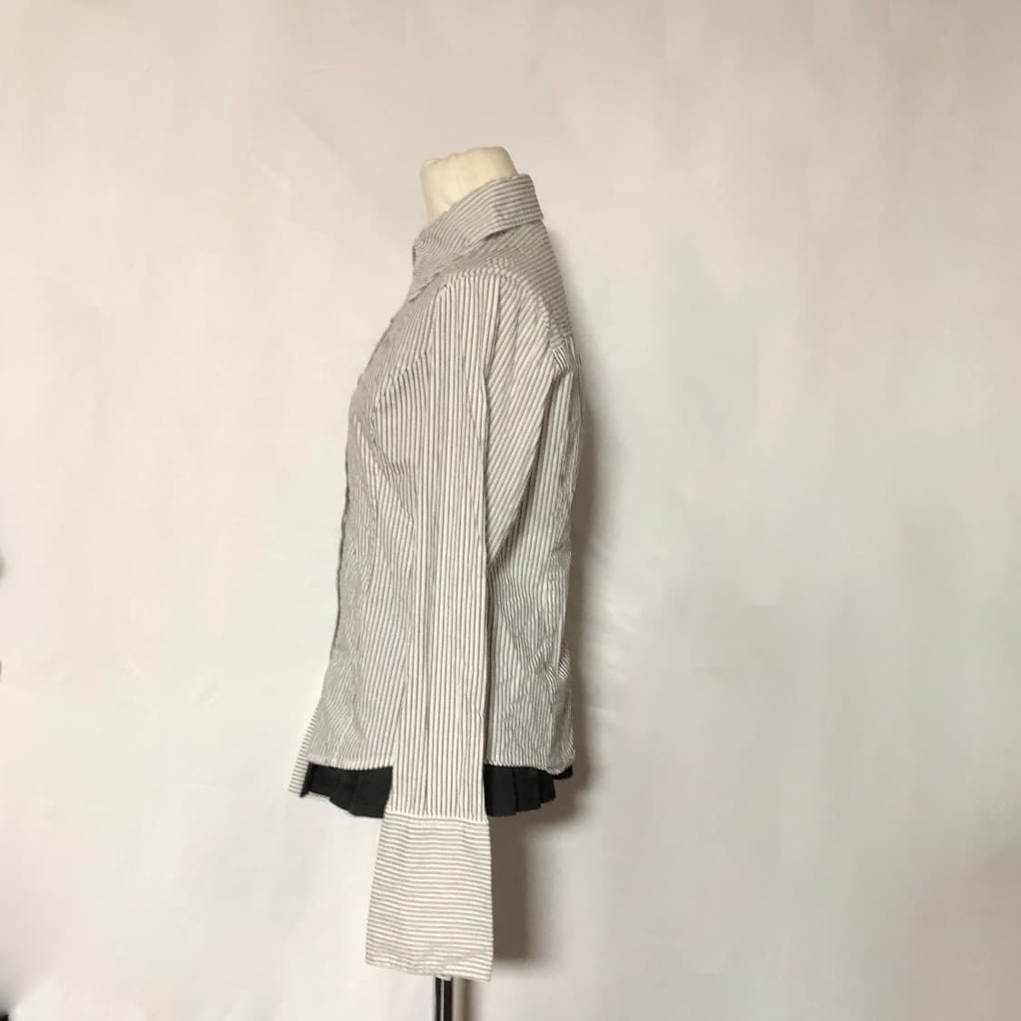 오버 커프스 스트라이프 셔츠 상품이미지7