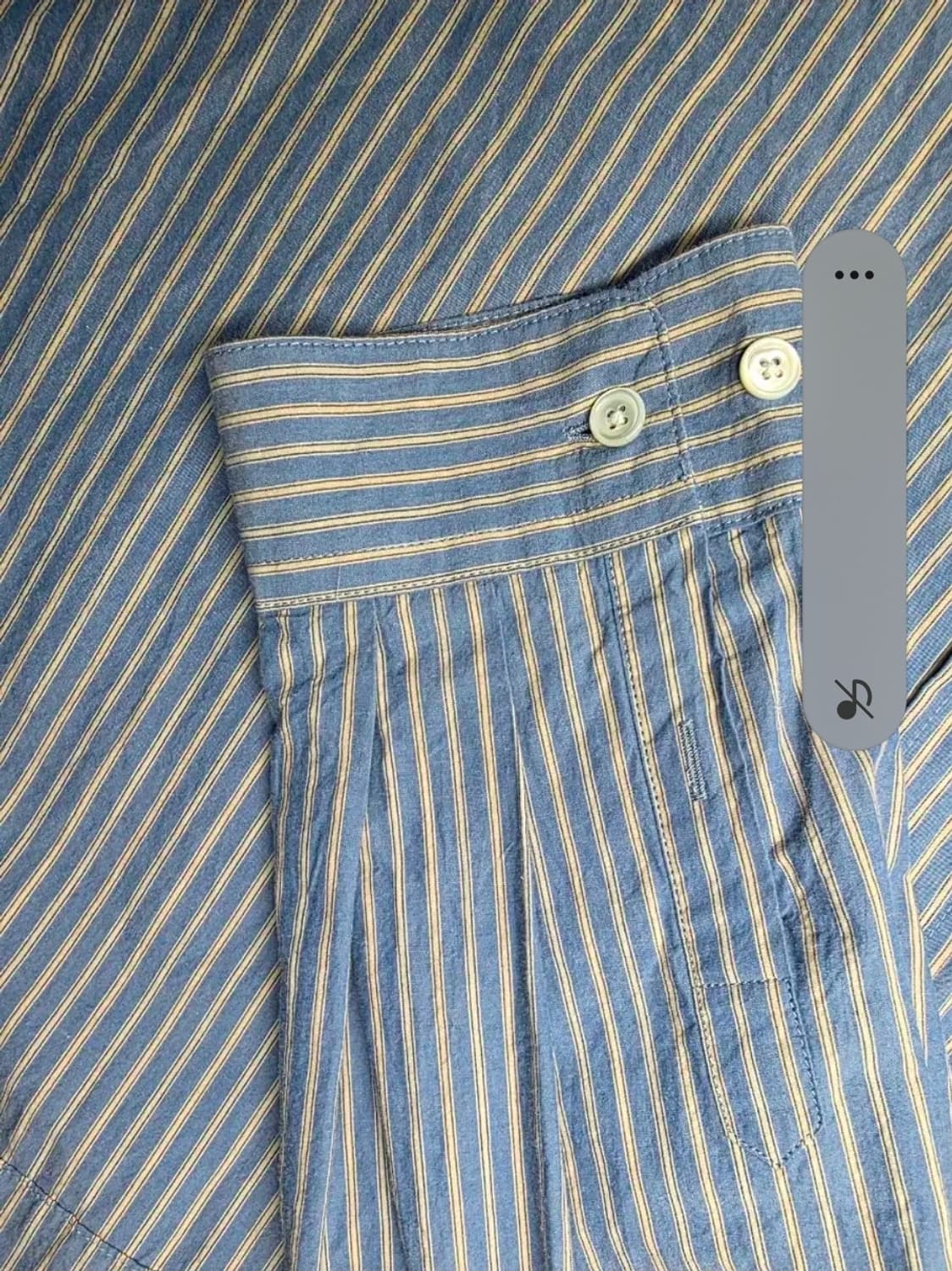 블랭크룸 스트라이프 셔츠 3 앤티크 블루 상품이미지4