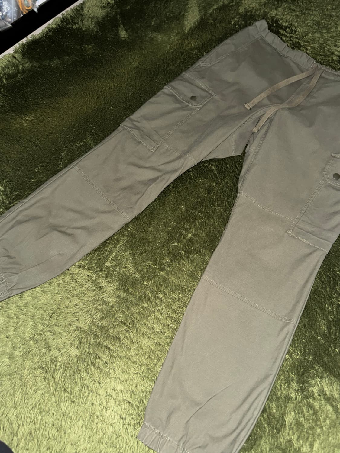 Beams Plus 빔즈 플러스 스냅 포켓 카고 조거 팬츠 올리브 상품이미지5