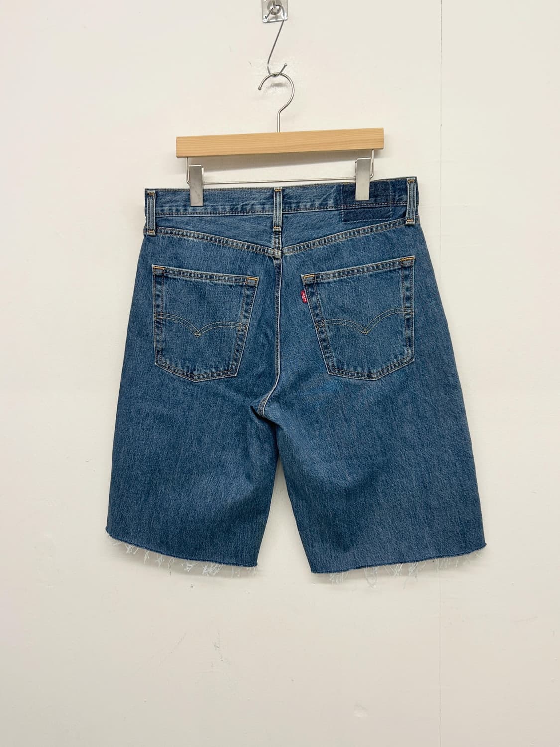 00s 빈티지 리바이스 청반바지 컷오프 데님 쇼츠 상품이미지4