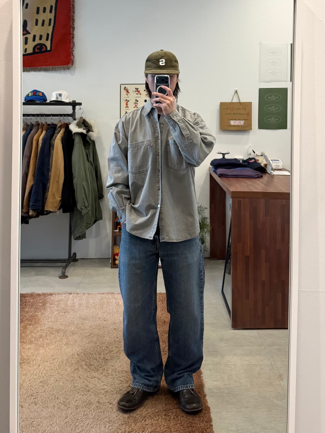 00s Levis 리바이스 데님 워크 셔츠 상품이미지2