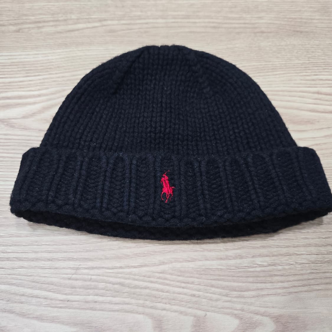 OS 폴로랄프로렌 램스울 비니 블랙 레드 포니 상품이미지1