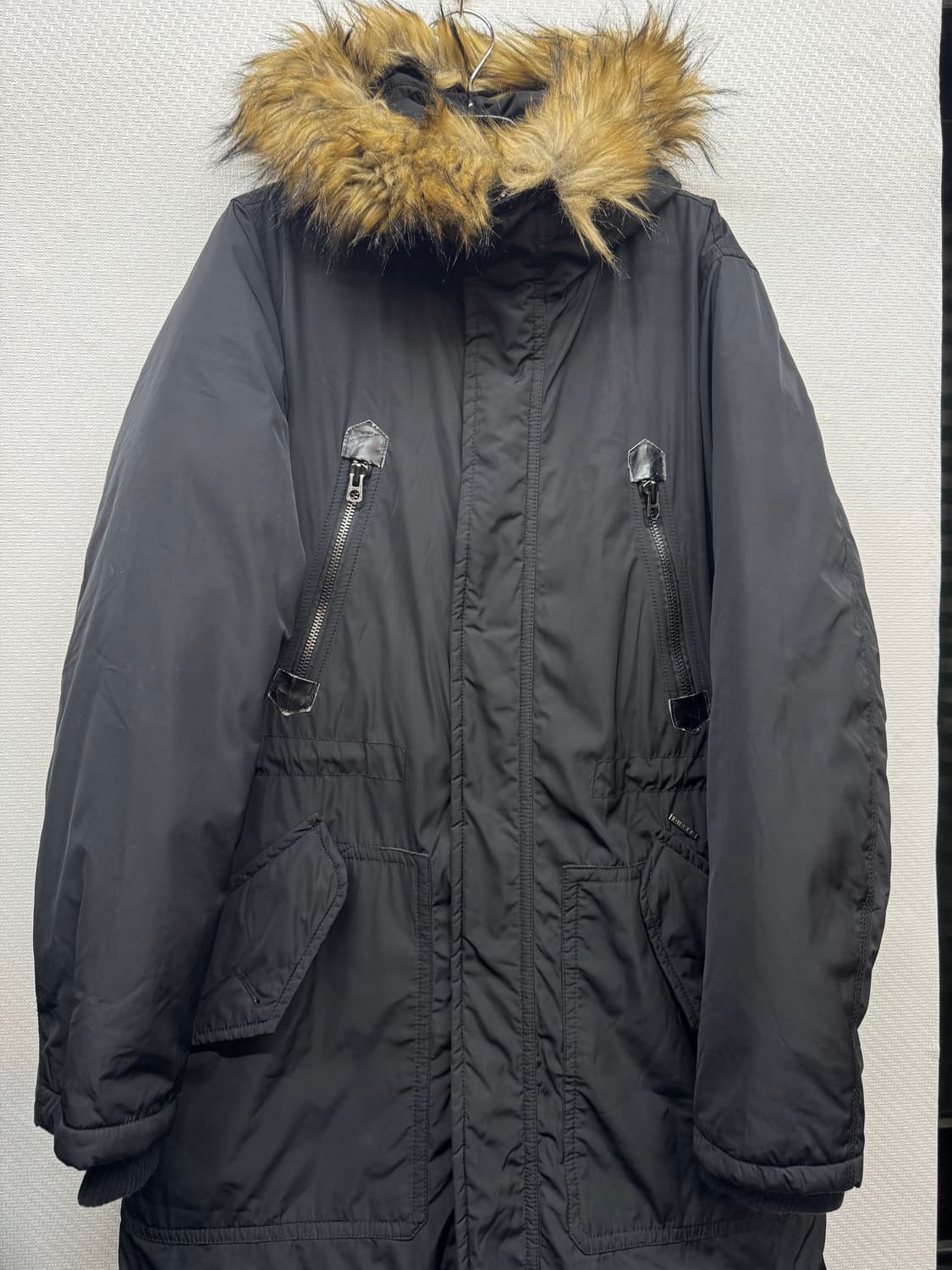 디젤 하이넥 후드털 야상패딩 100(L) 상품이미지1