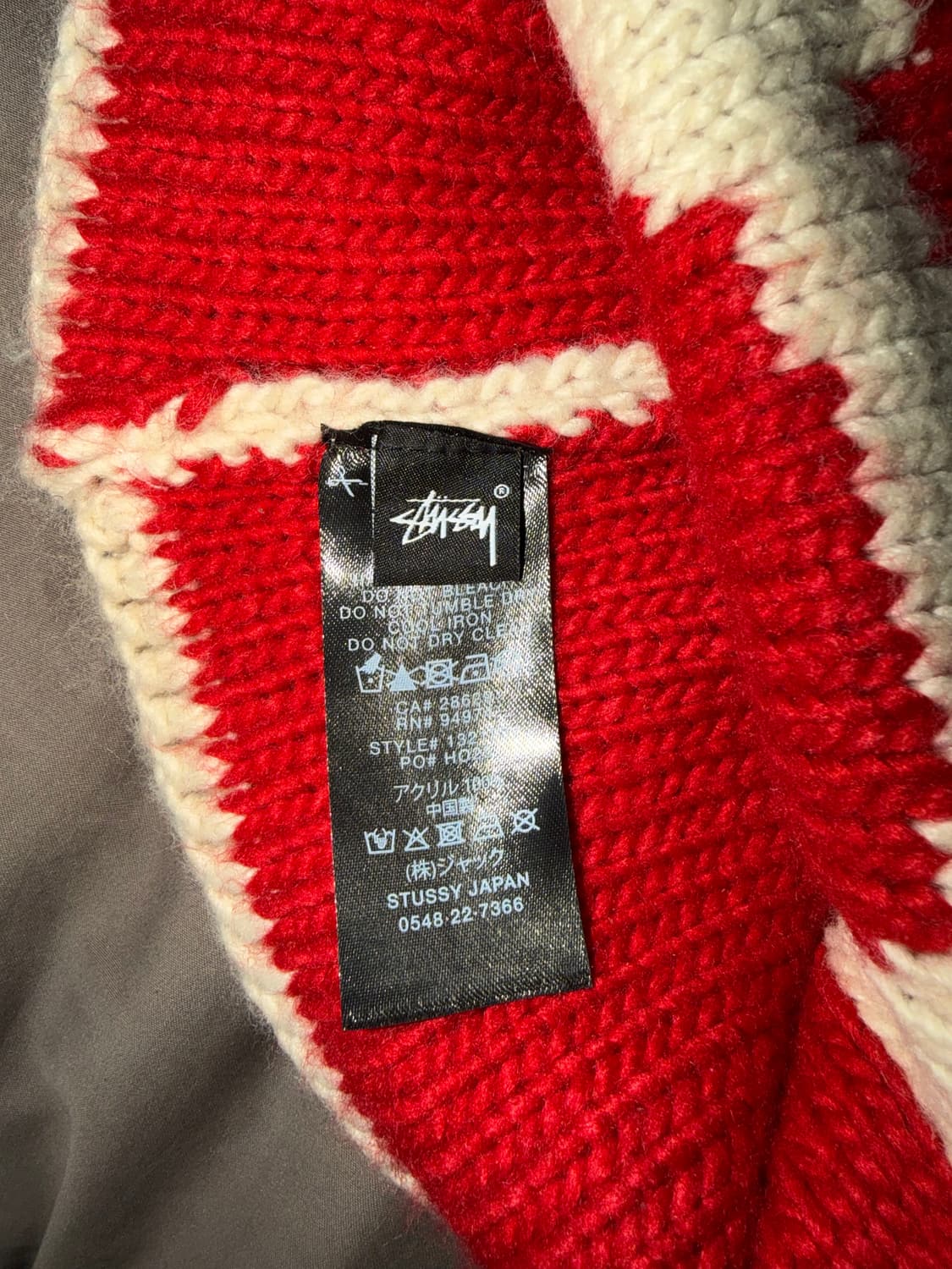 스투시 니트 스컬캡 벌리 S 샌드 비니 상품이미지4