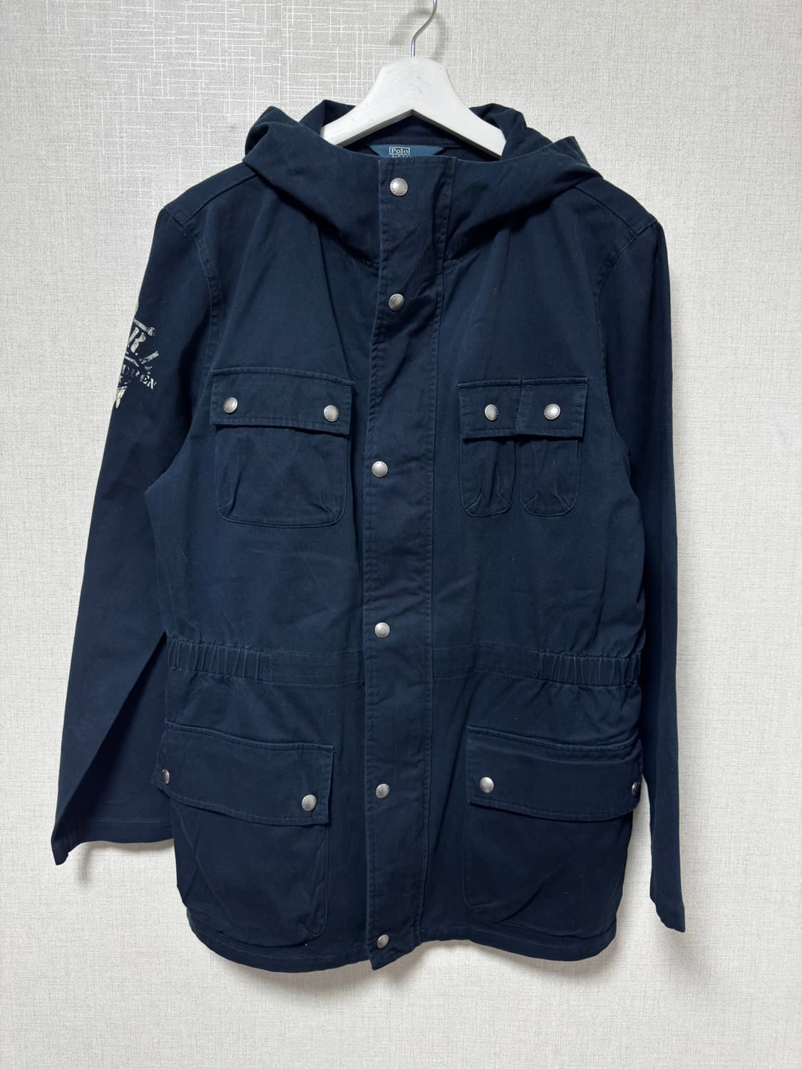 폴로 랄프로렌 보이즈 앵커 로고 후드 야상 (네이비) 상품이미지1