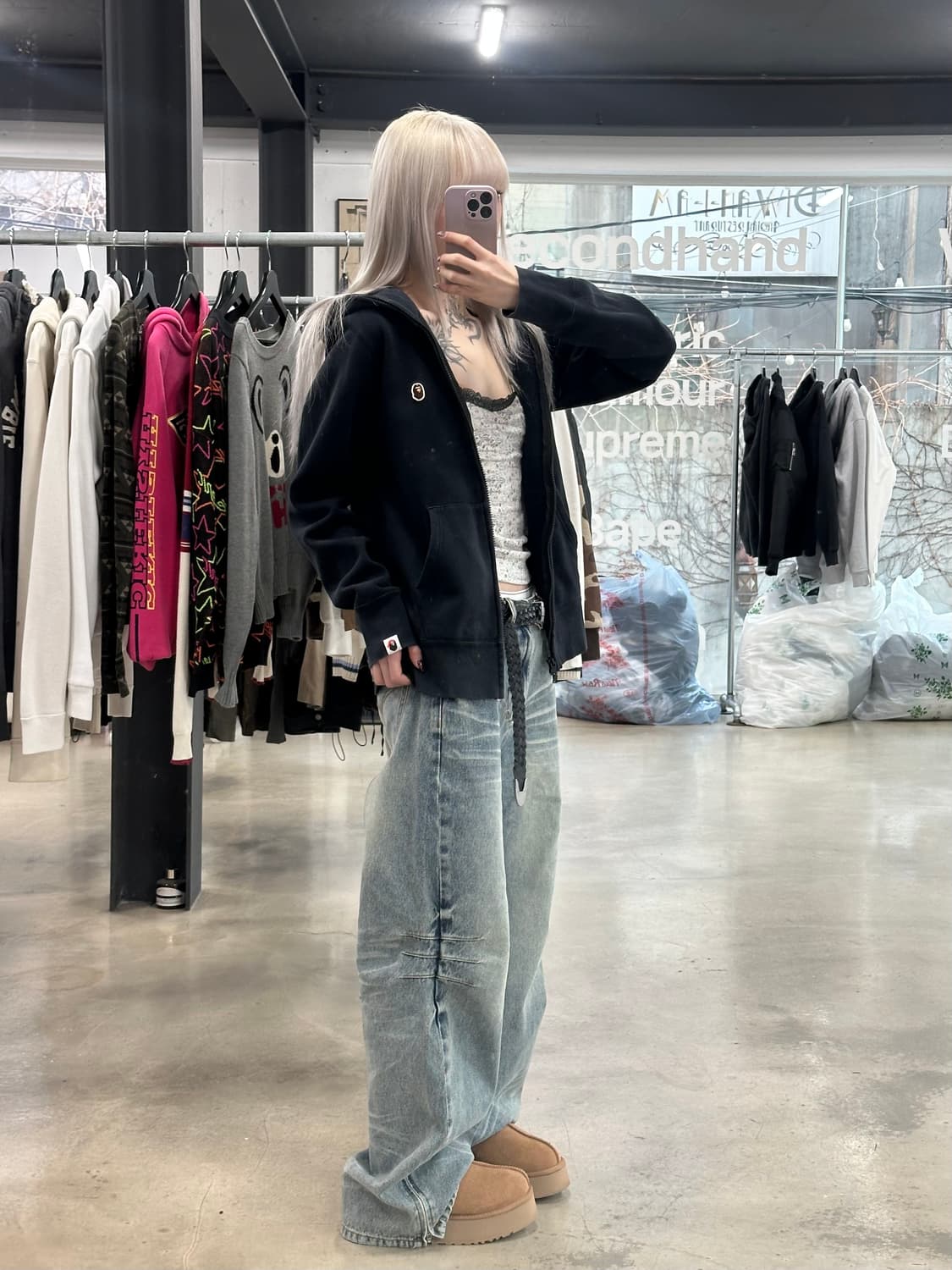 베이프 원 포인트 풀집업 상품이미지2