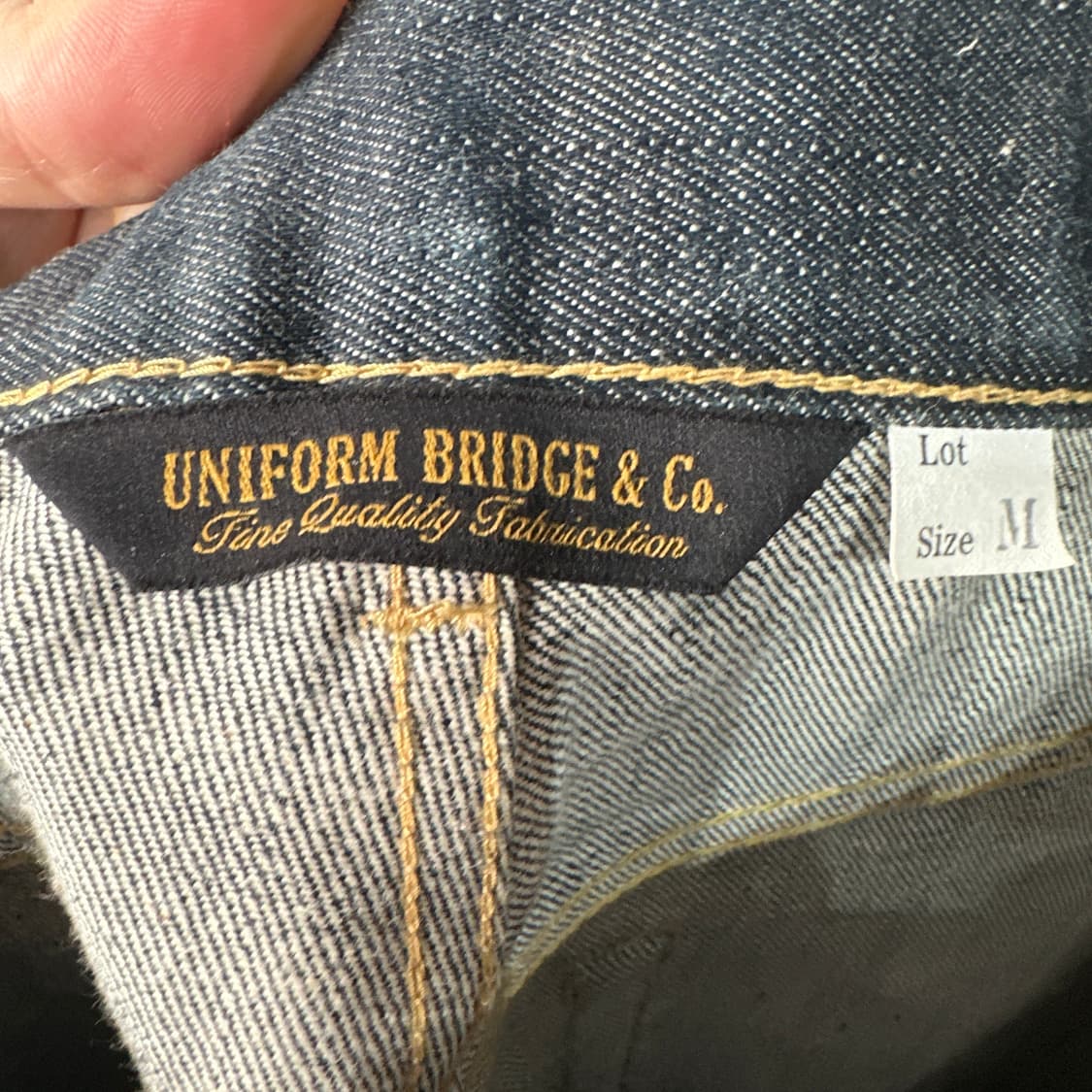 유니폼브릿지 셀비지 데님 청바지 M 상품이미지4