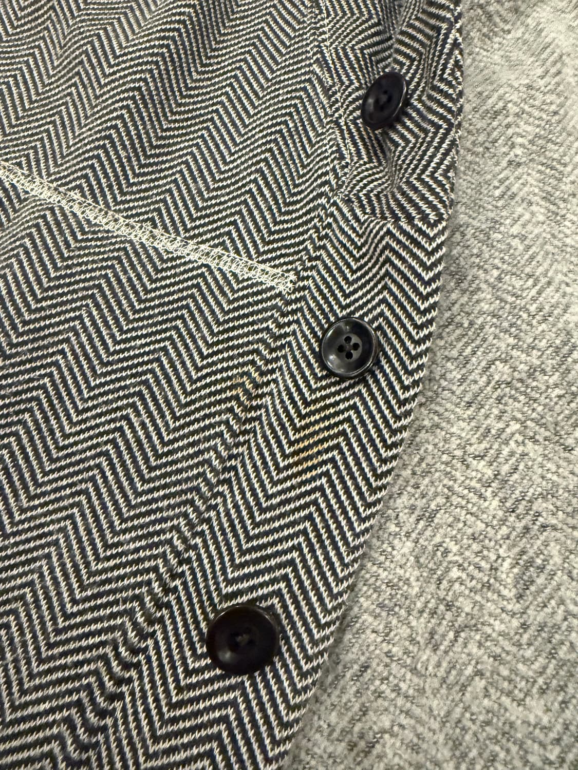 캐피탈 헤링본 패턴 롱가디건 상품이미지9