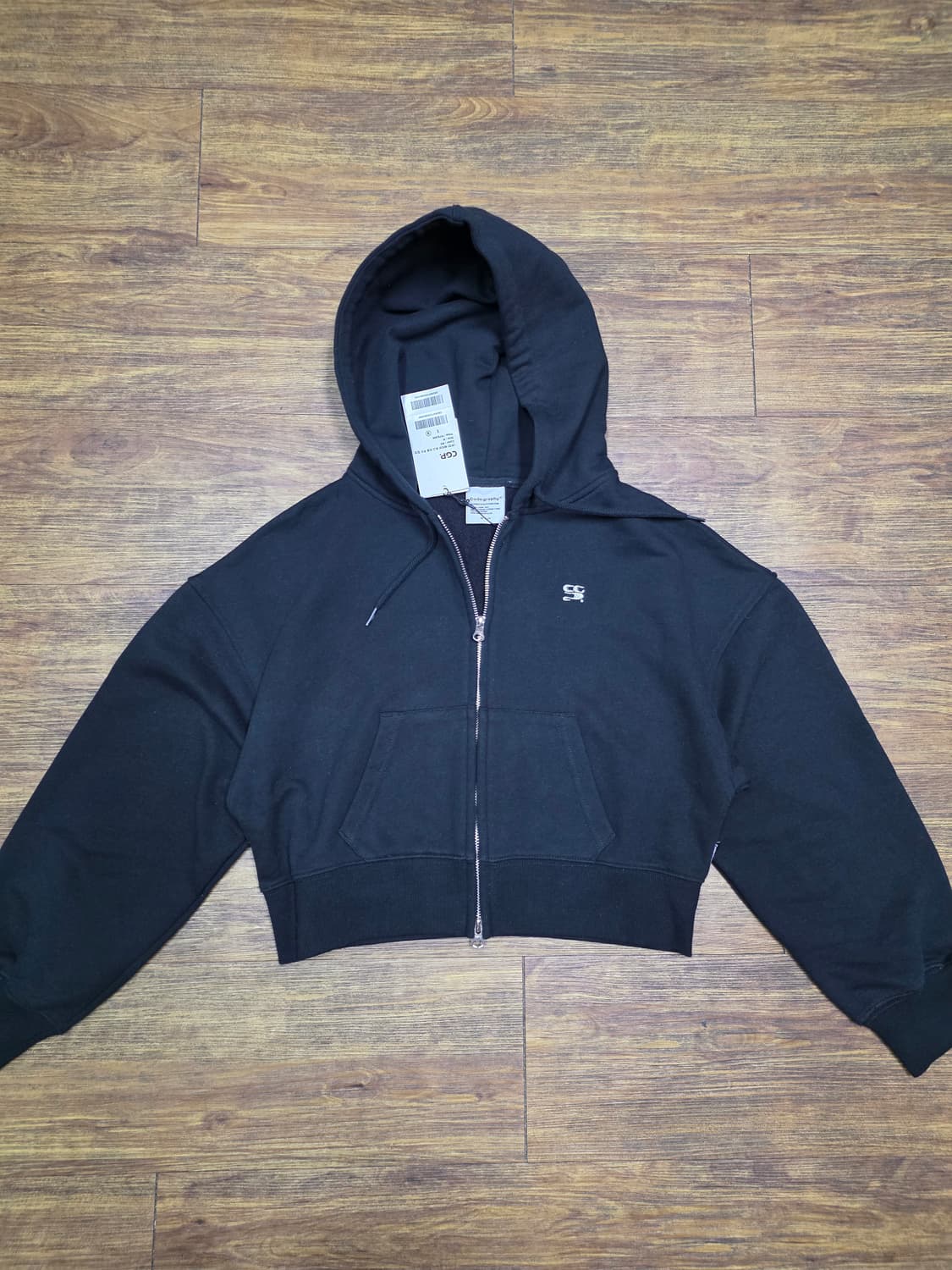 코드그라피 크롭 후드집업 미사용품  상품이미지1