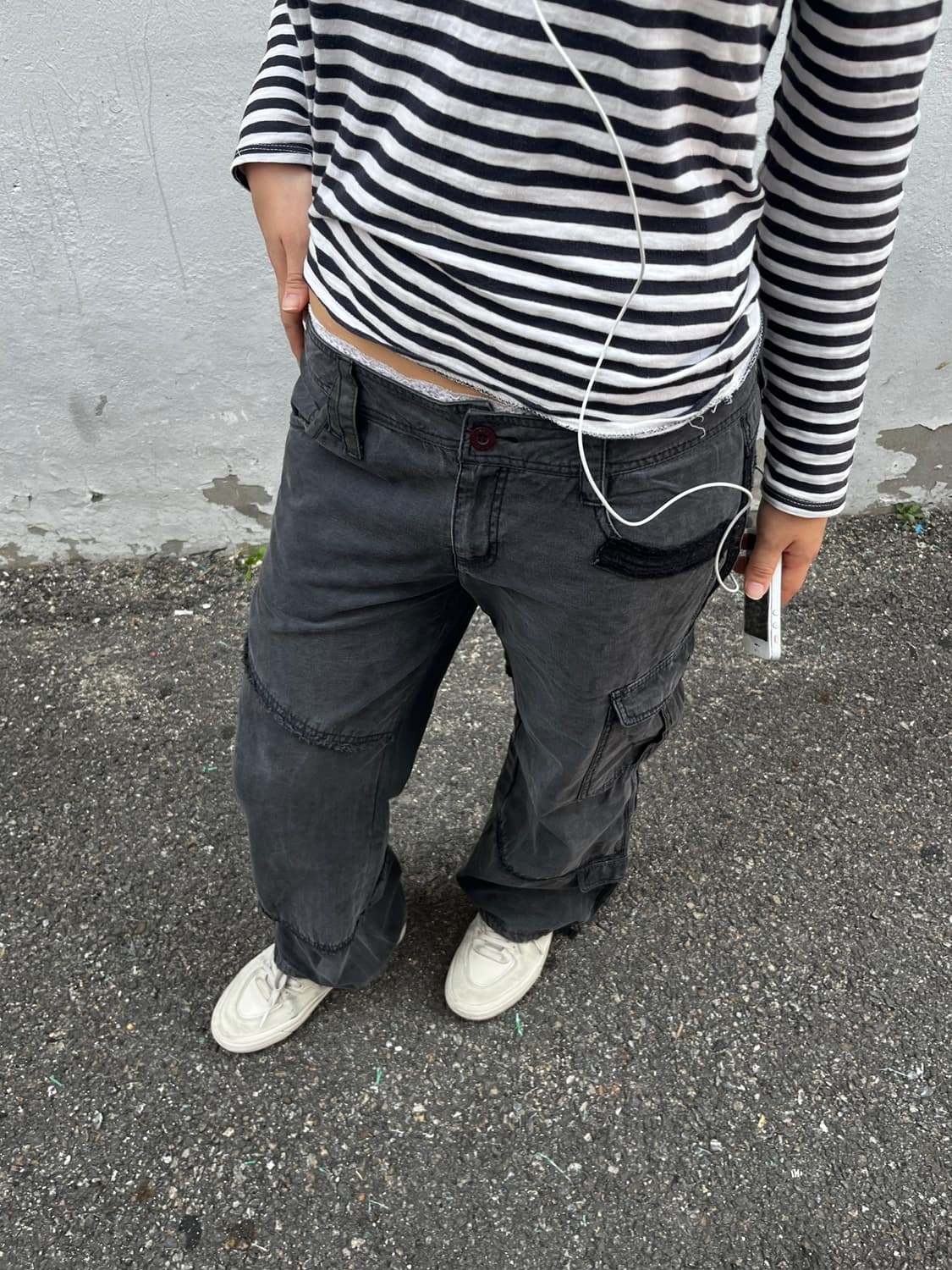 vintage lowrise grey pants 상품이미지2