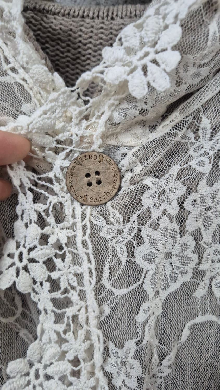 어스뮤직 리버시블 레이스 케이프 판쵸 모리걸 사와코 상품이미지4