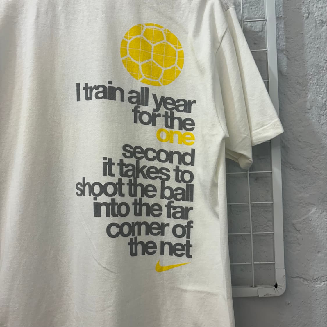 00s 나이키 빈티지 슛 더 볼 프린팅 반팔 티셔츠 XL 상품이미지6