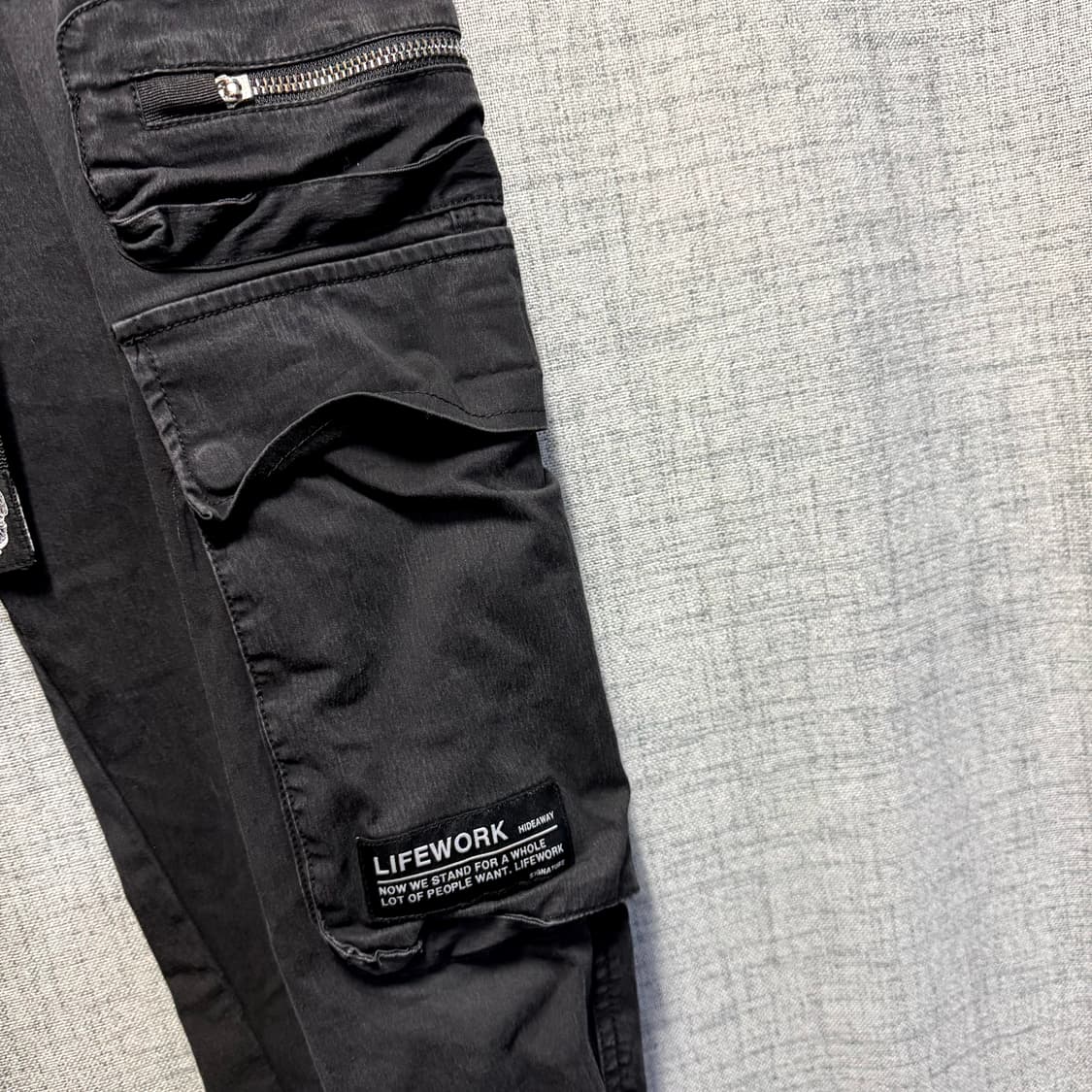 라이프워크 블랙 카고 조거팬츠  상품이미지3